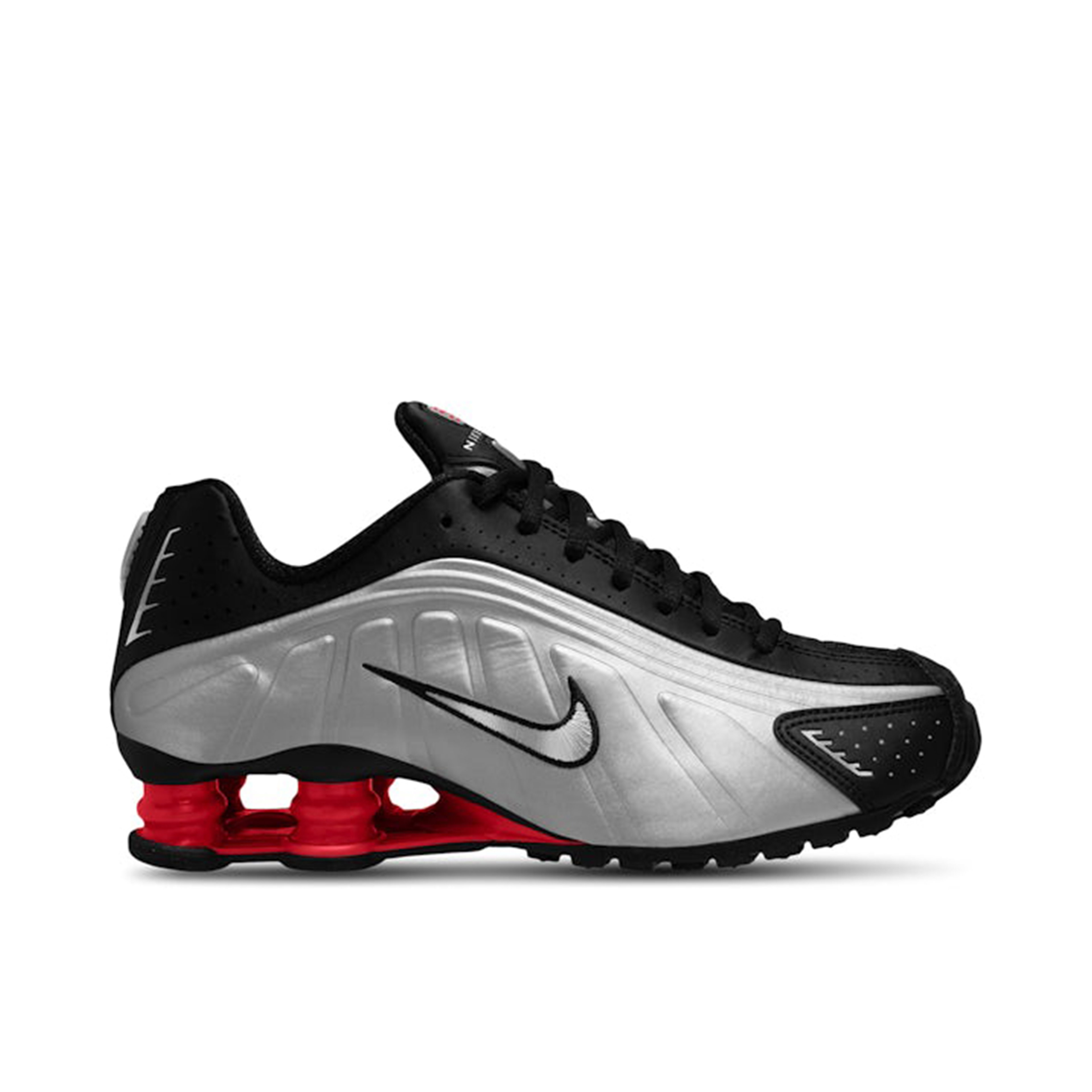 Nike Shox R4 Black Metallic Silver (2025) Womens