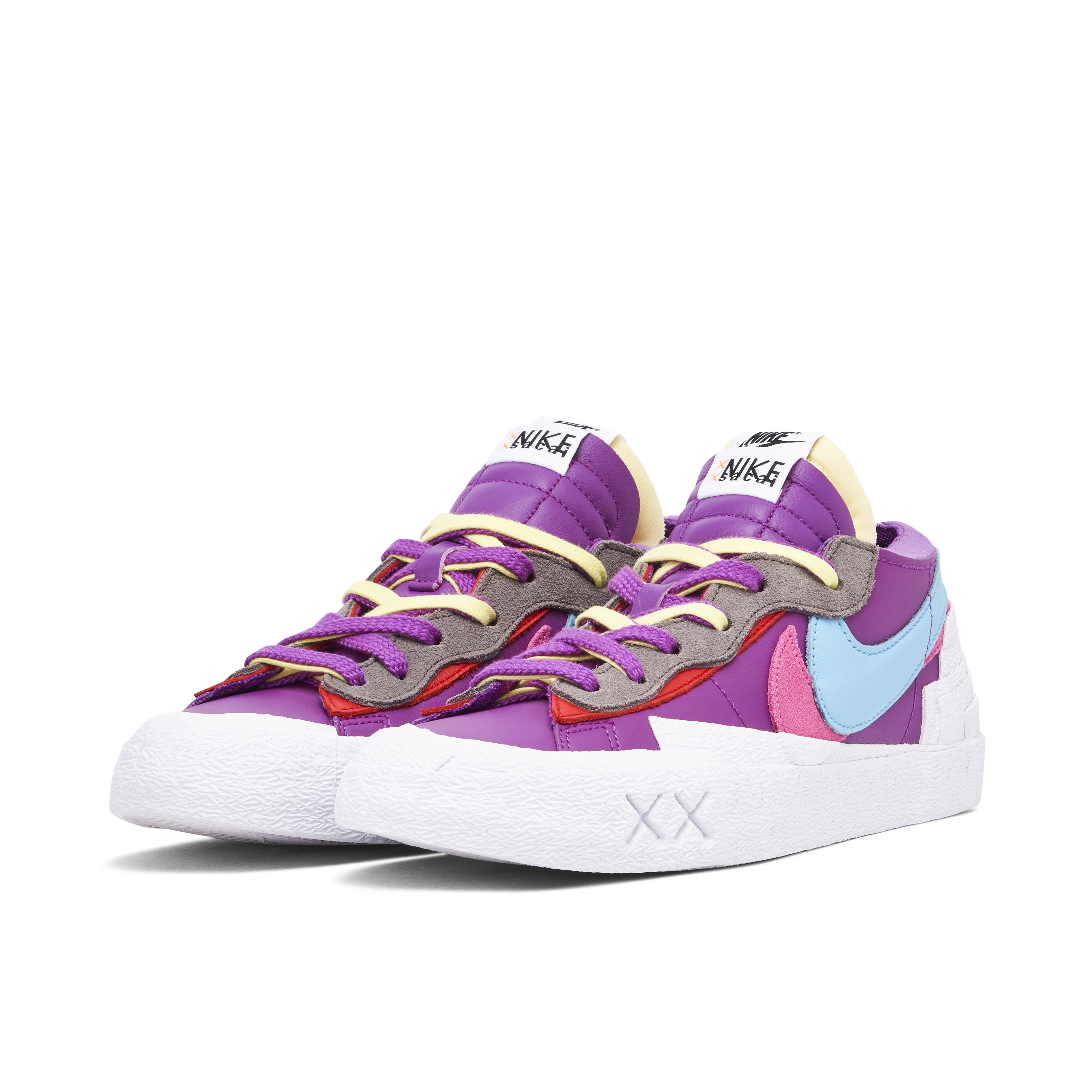 KAWS x sacai x Nike Blazer Low Purple | DM7901-500 | Laced