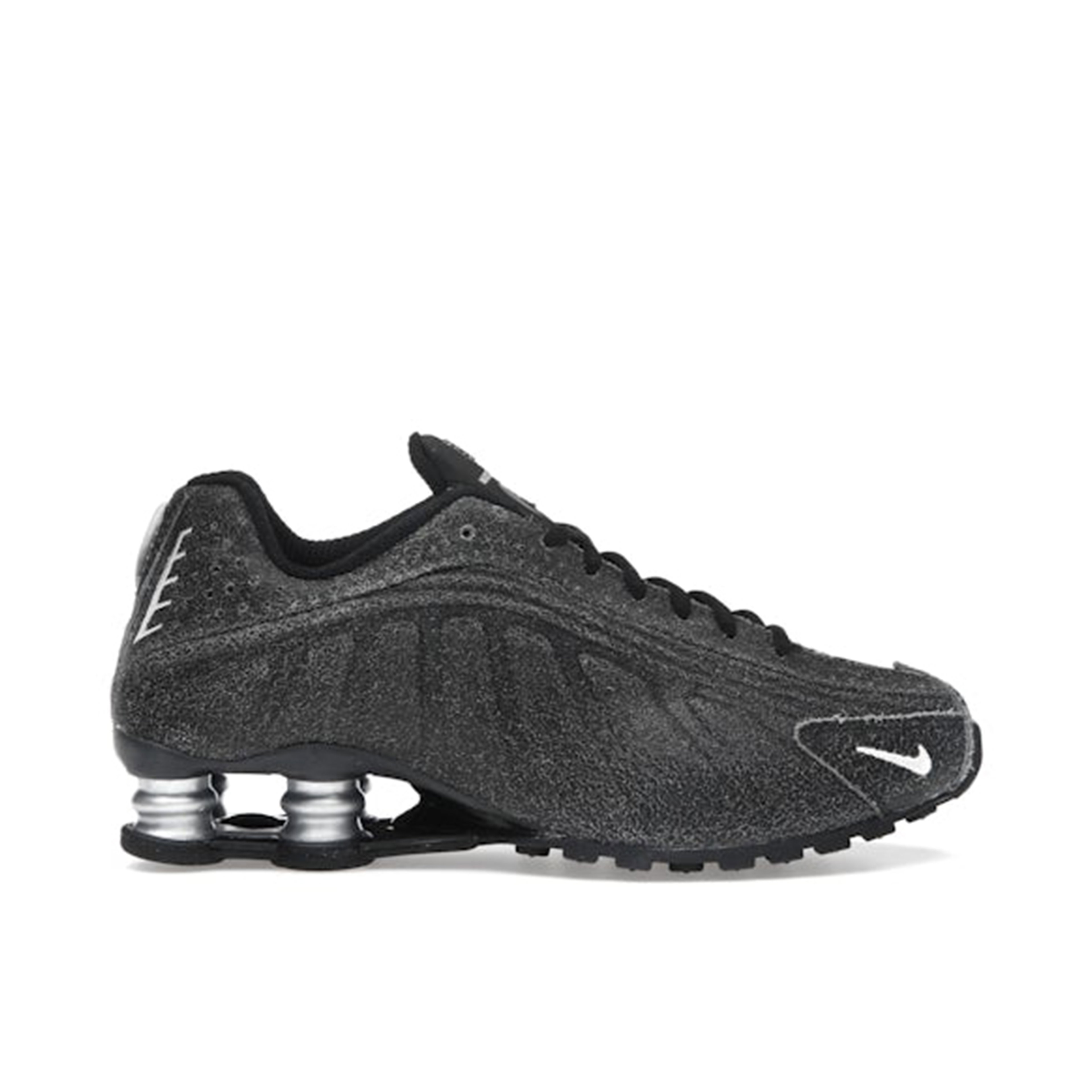 Nike Shox R4 Black Distressed Leather