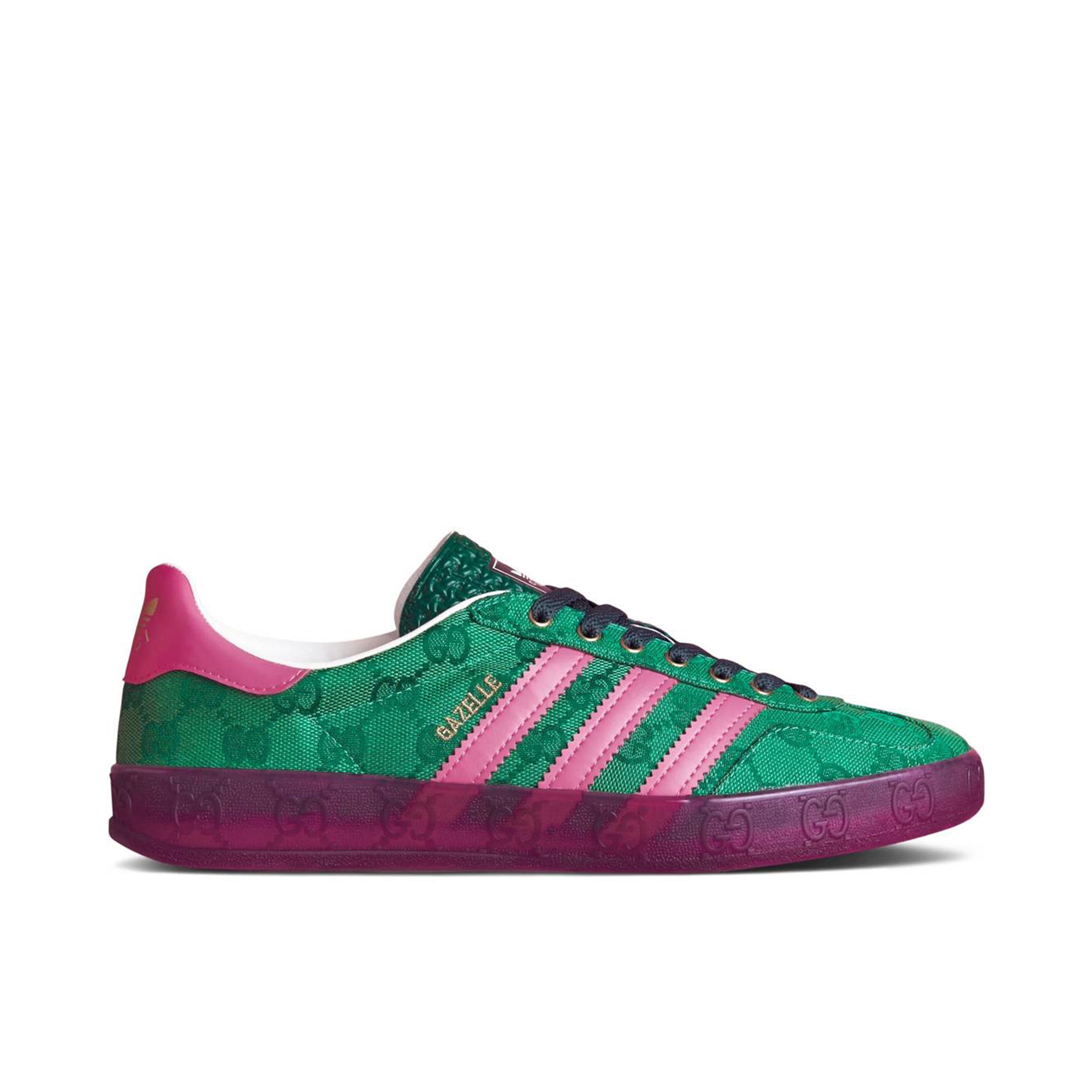Adidas Gazelle x Gucci GG Monogram Green Womens | IE4795 | Laced