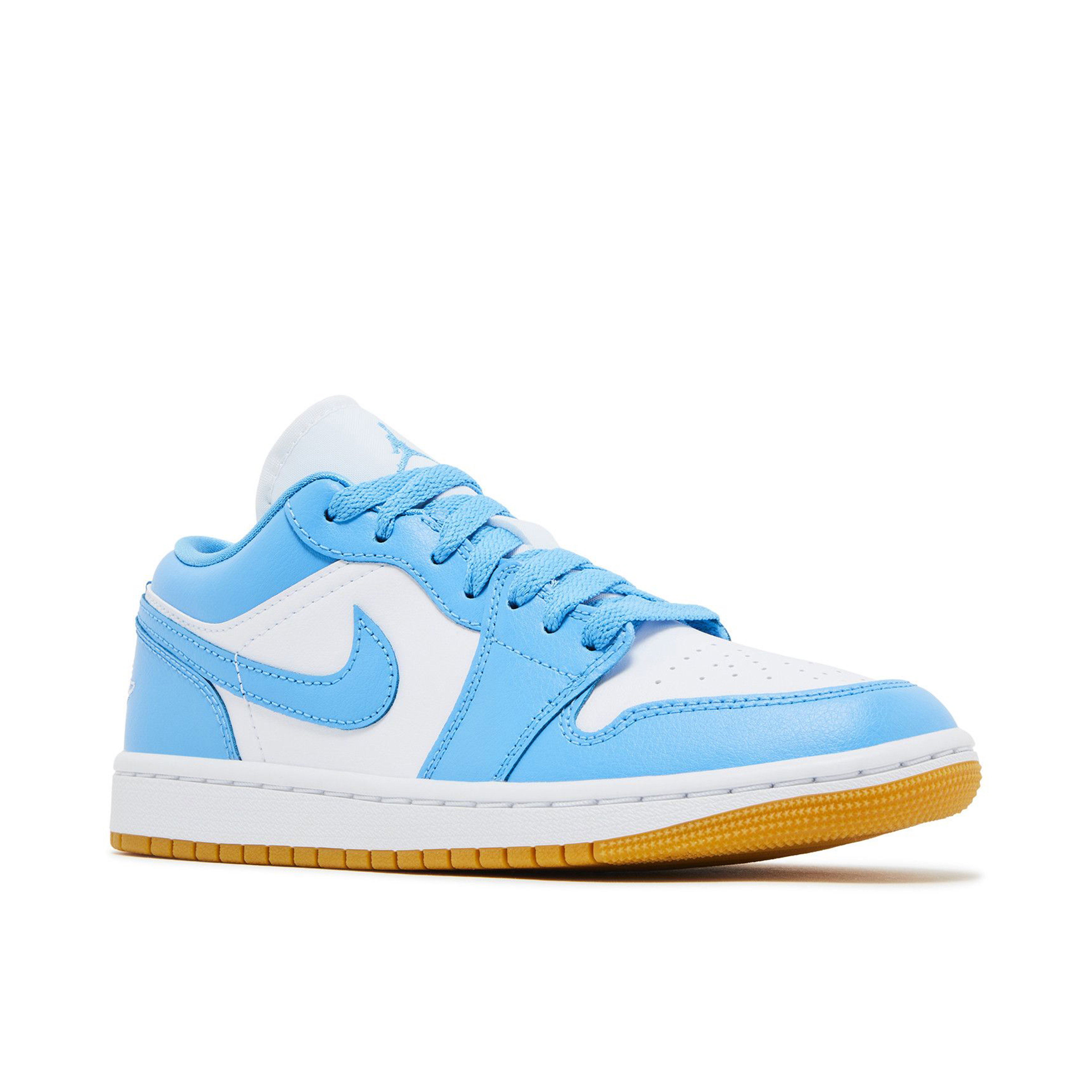Air Jordan 1 Low White Gum Light Brown Dark Powder Blue Womens