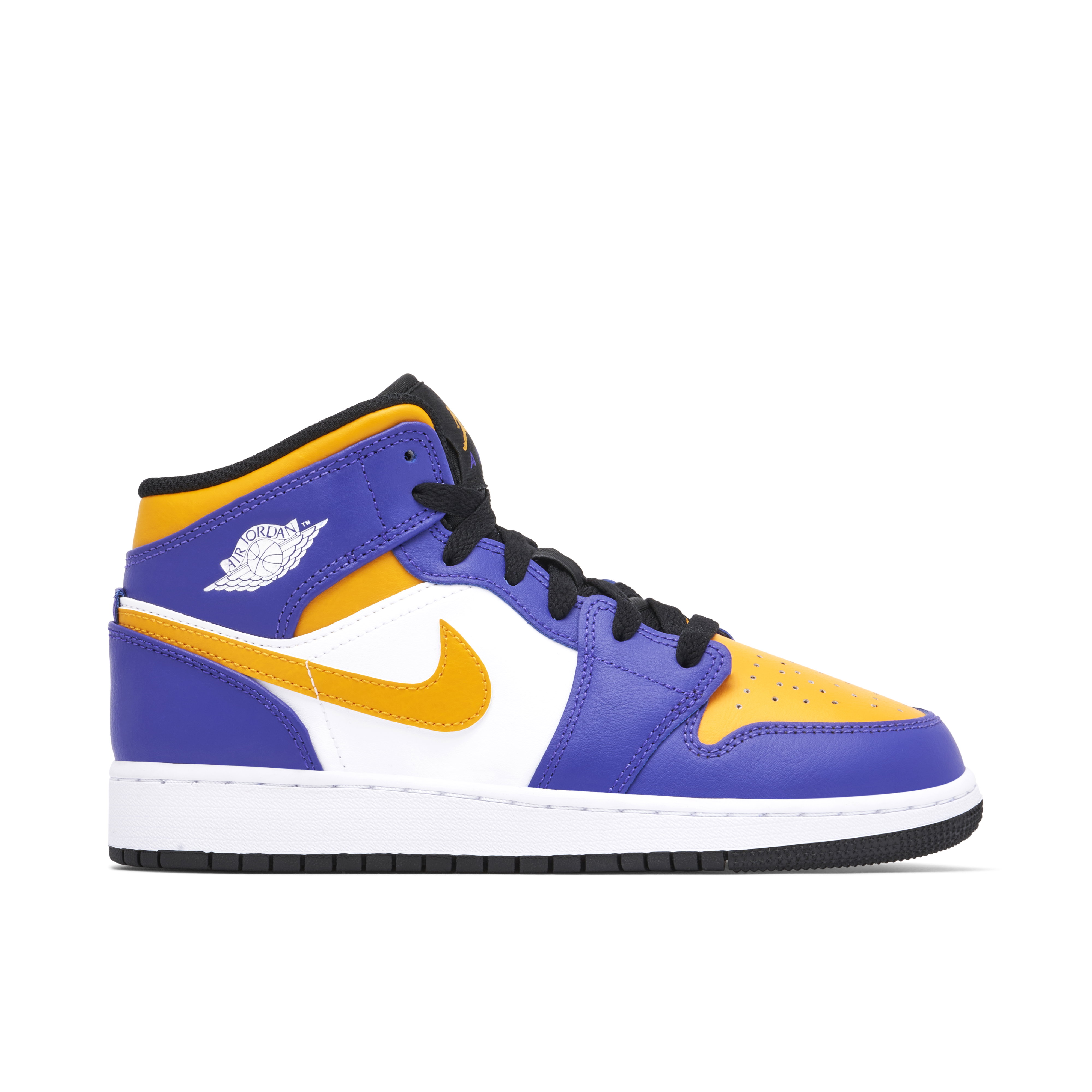 Air Jordan 1 Mid Lakers GS | DQ8423-517 | Laced