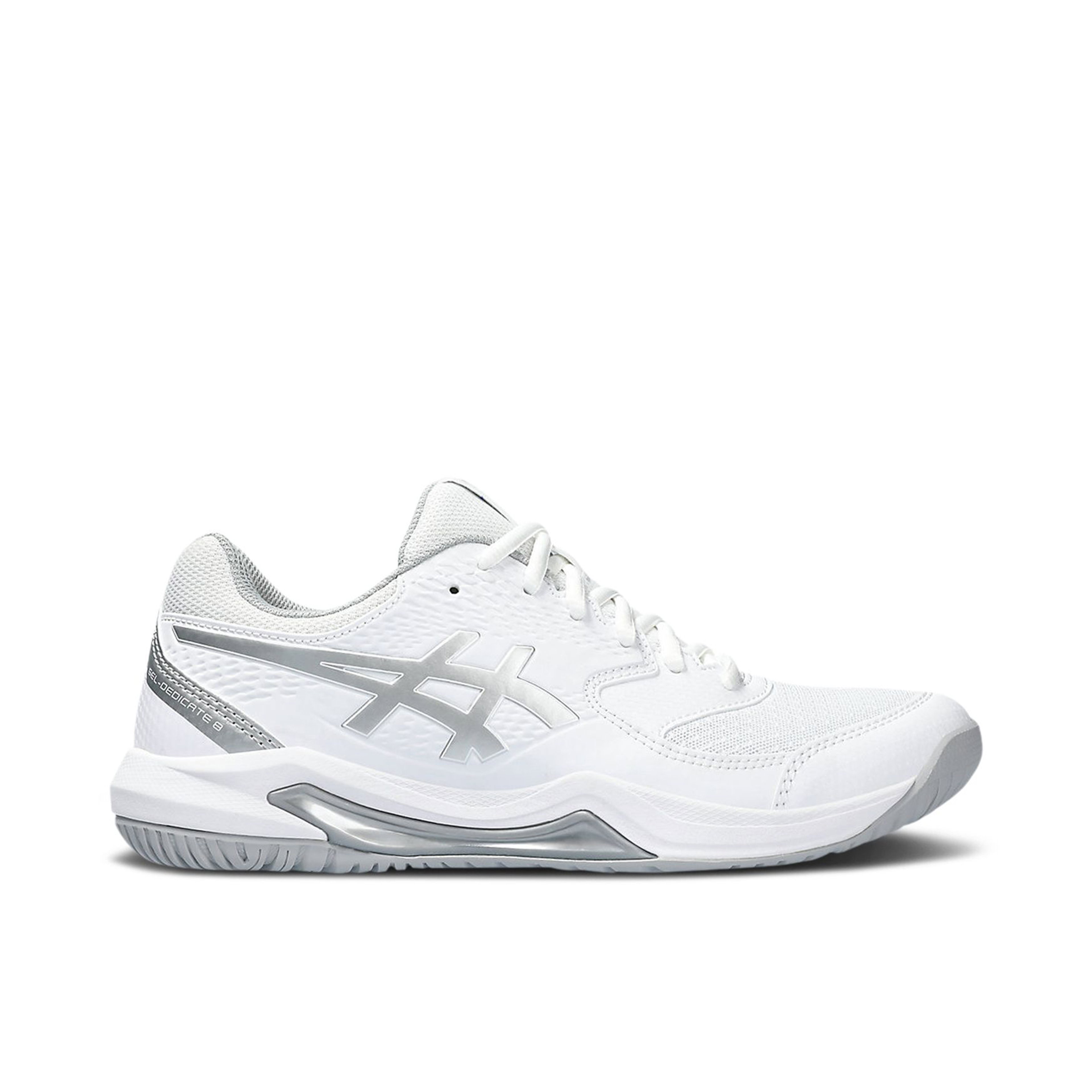 ASICS Gel-Dedicate 8 White Pure Silver Womens