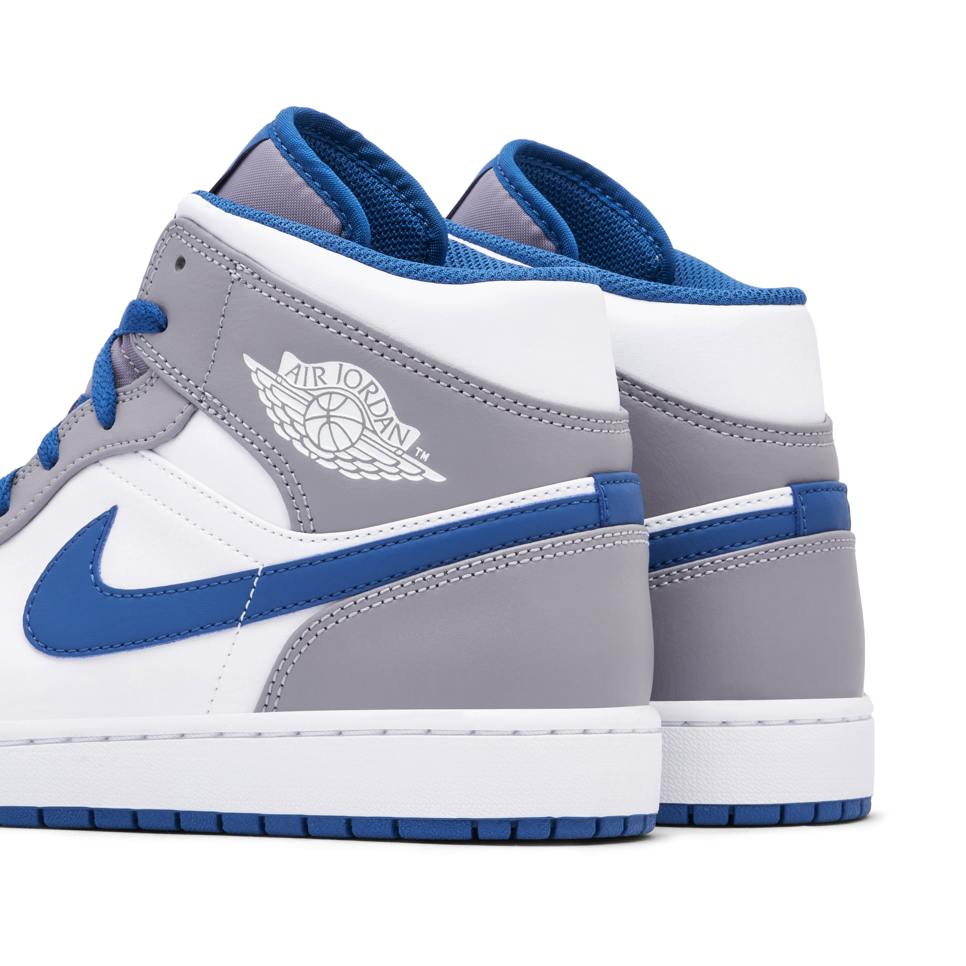 Air Jordan 1 Mid White True Blue Grey | DQ8426-014 | Laced