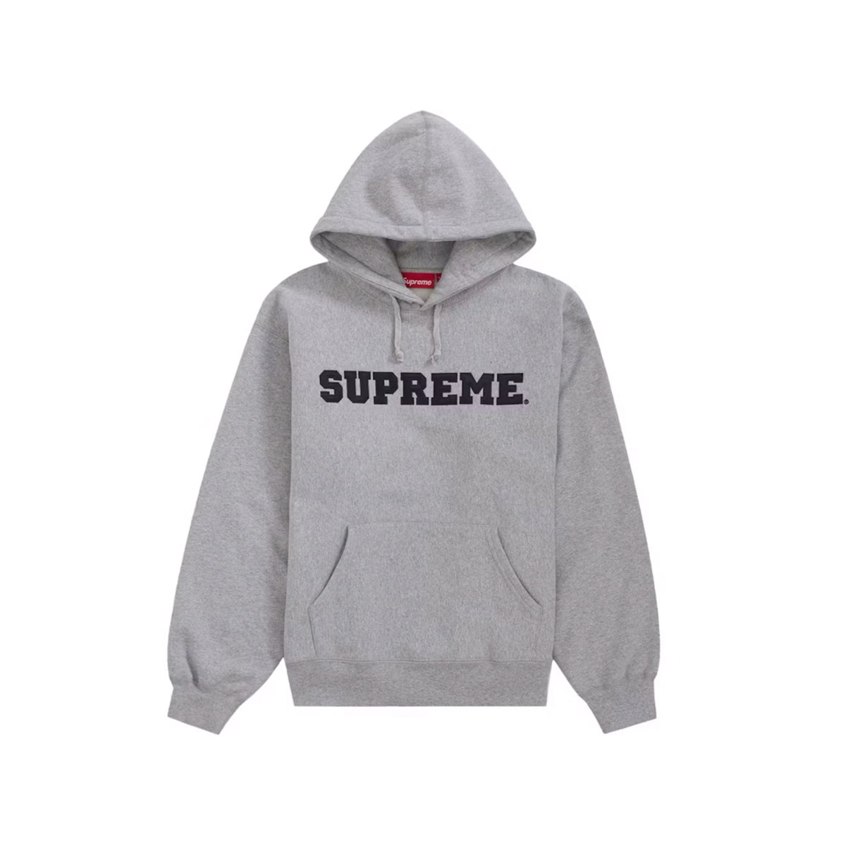 Supreme Collegiate Hooded Sweatshirt Heather Grey | SUPREME-00401 