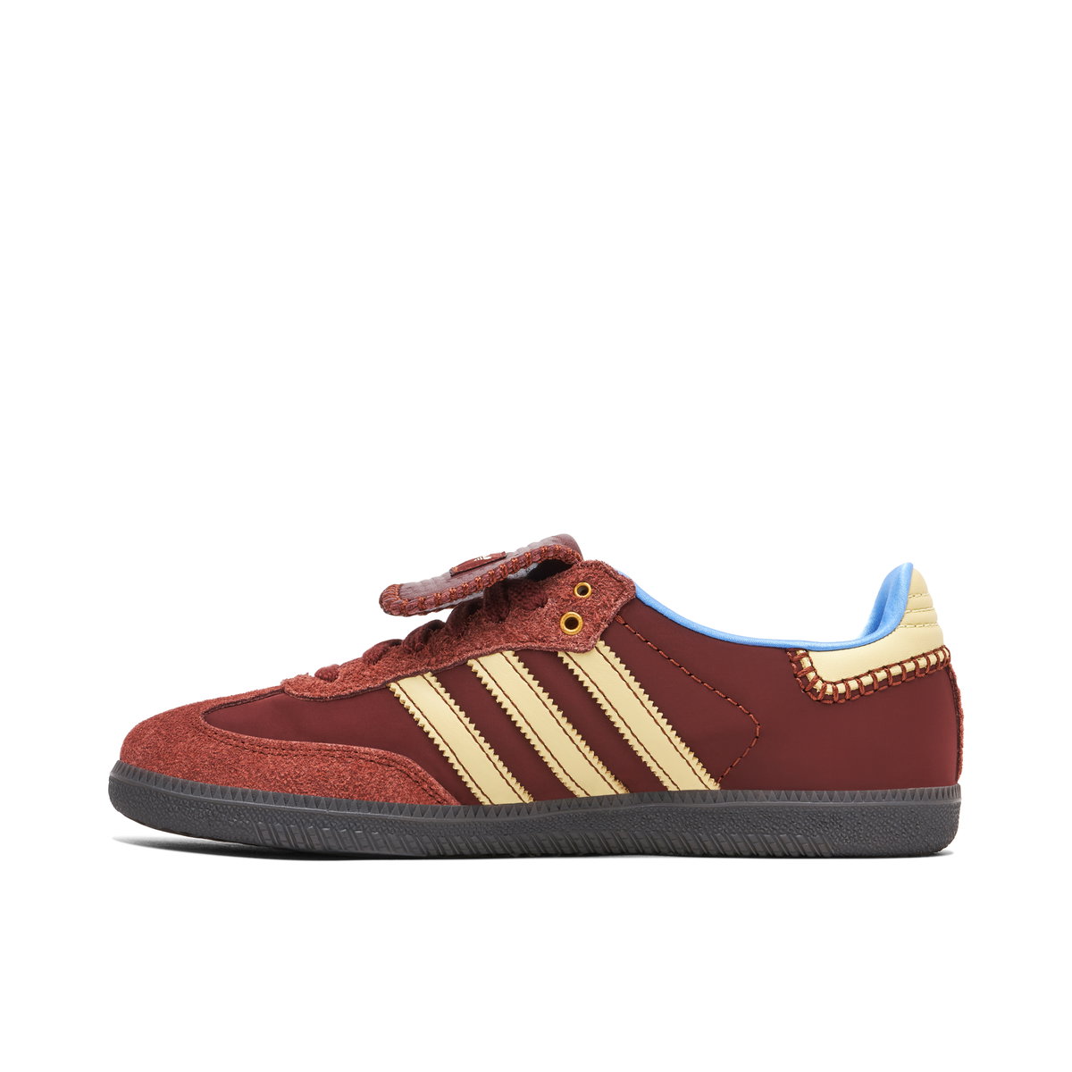 adidas gazelle silver green womens adidas JP5330 Samba OG Maroon Sand Strata Pony Womens Lifestyle Shoe