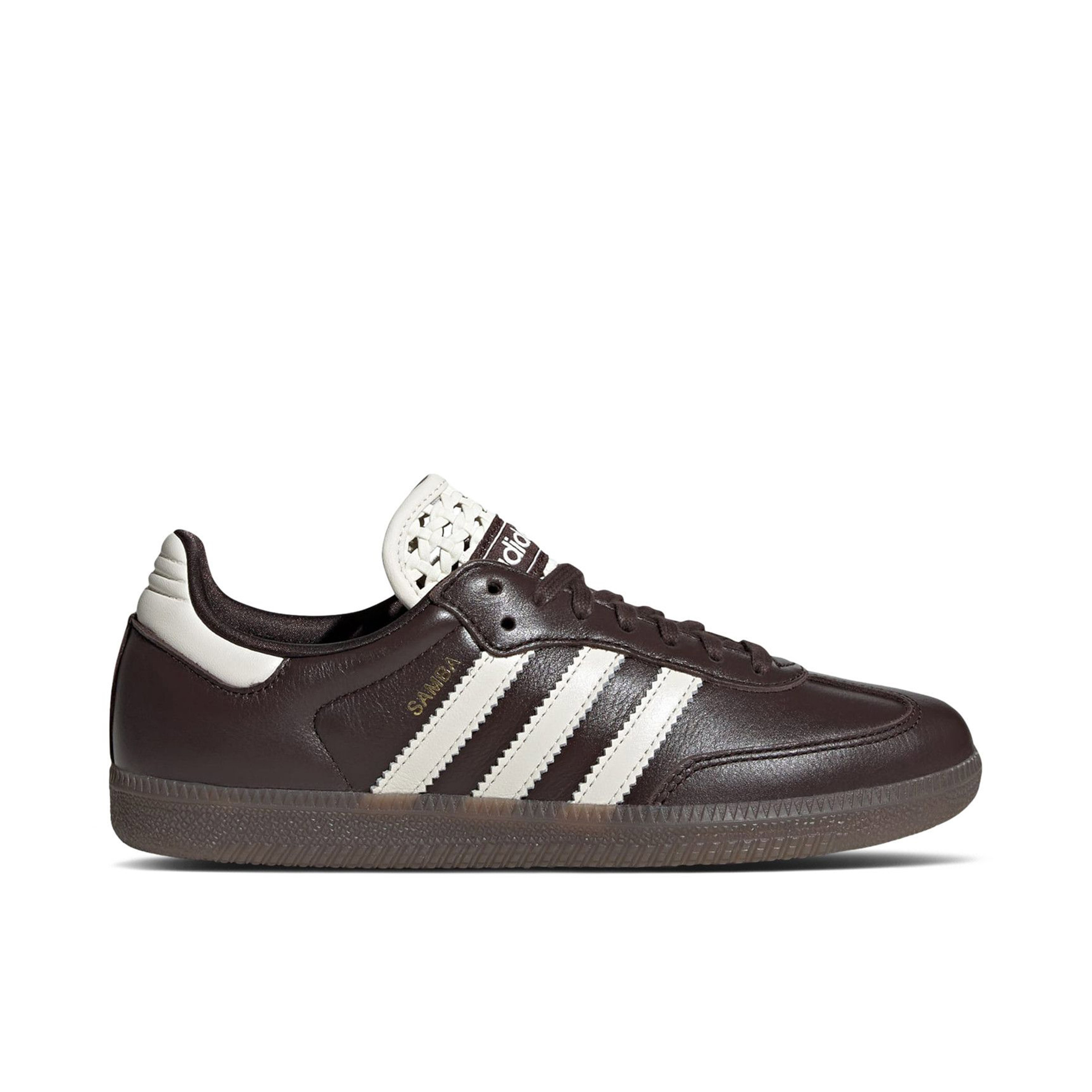 Adidas Samba OG Basketweave Tongue Aurora Coffee Off White Womens