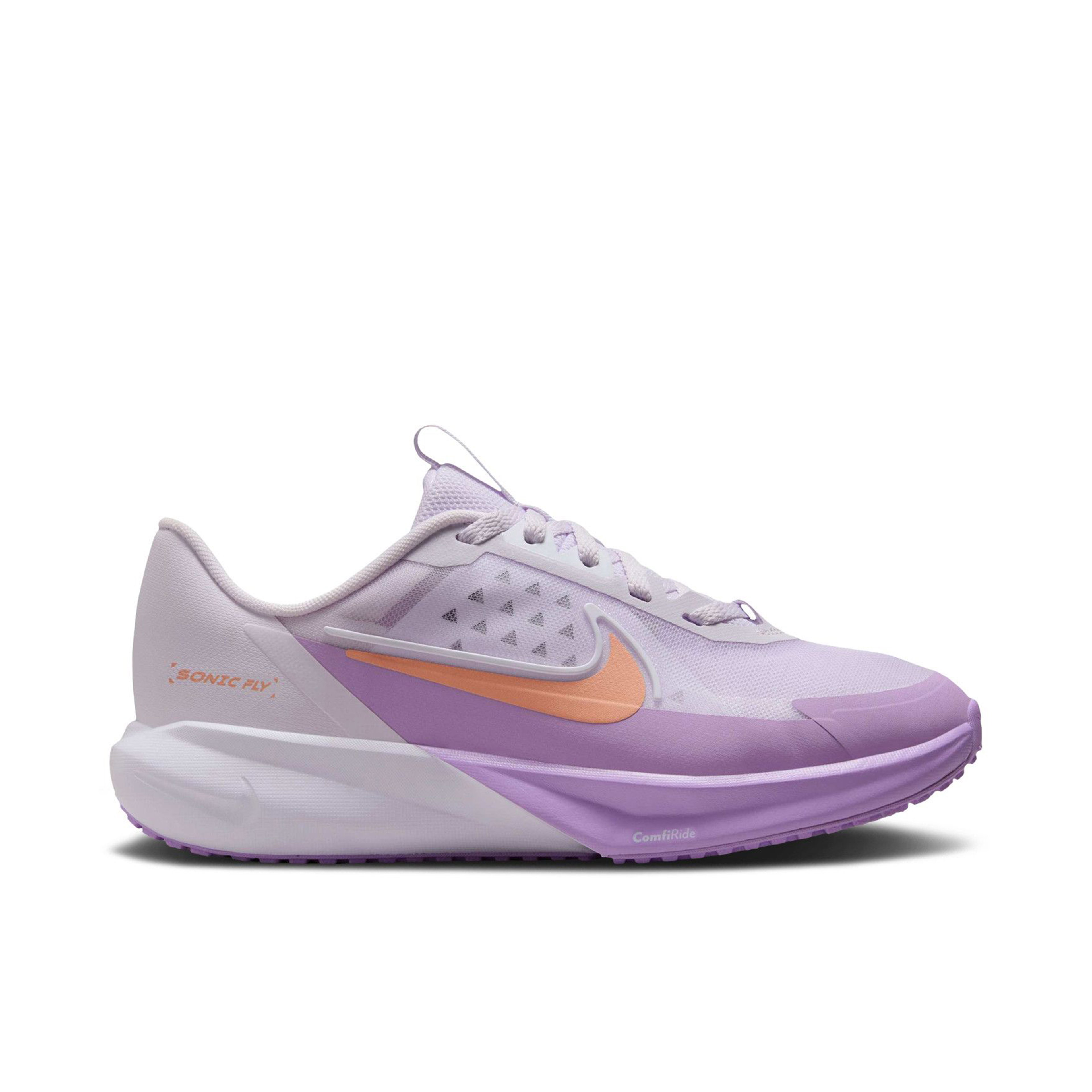 Nike Sonic Fly Barely Grape White Violet Star Apricot Agate GS