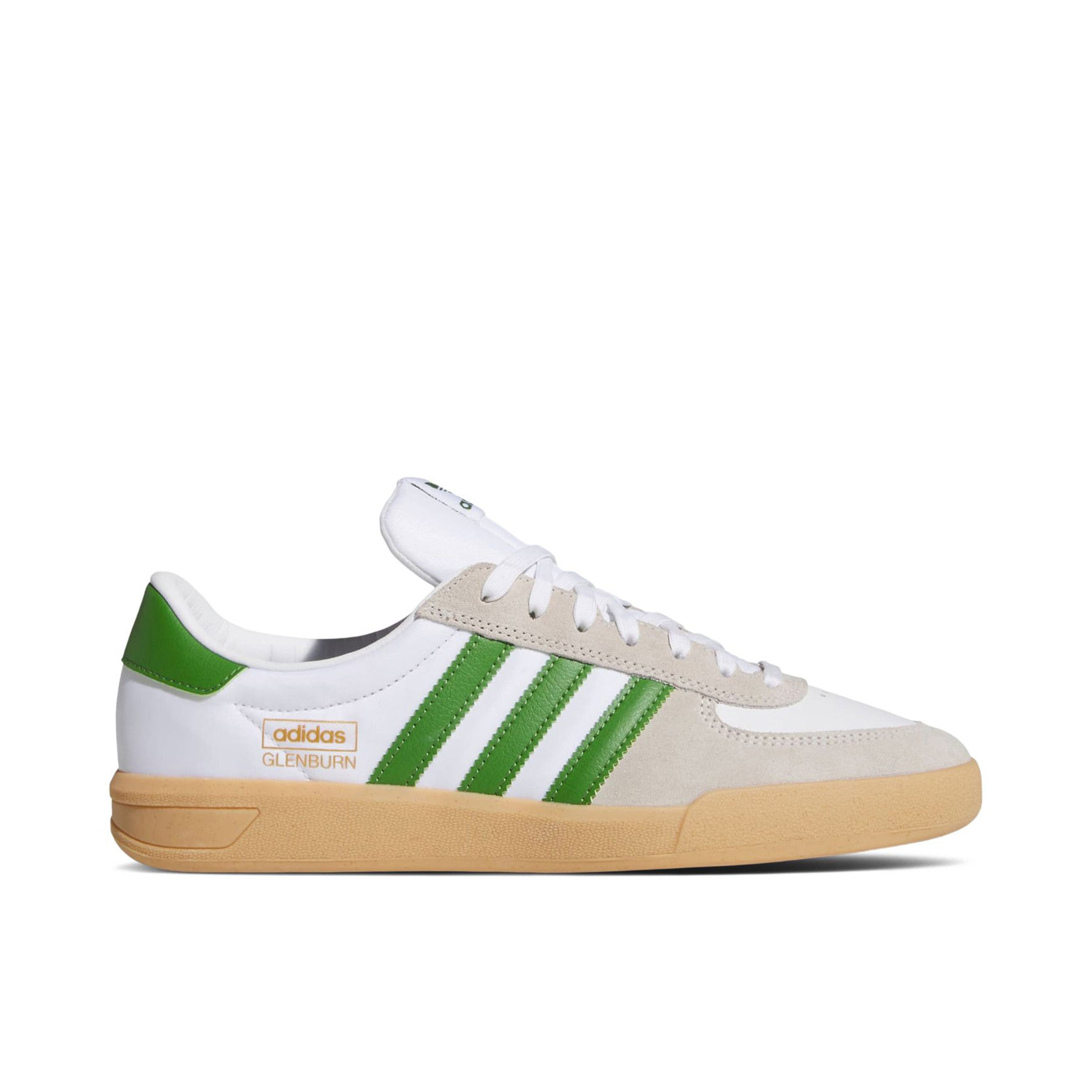 Adidas Glenburn White Crew Green Gum