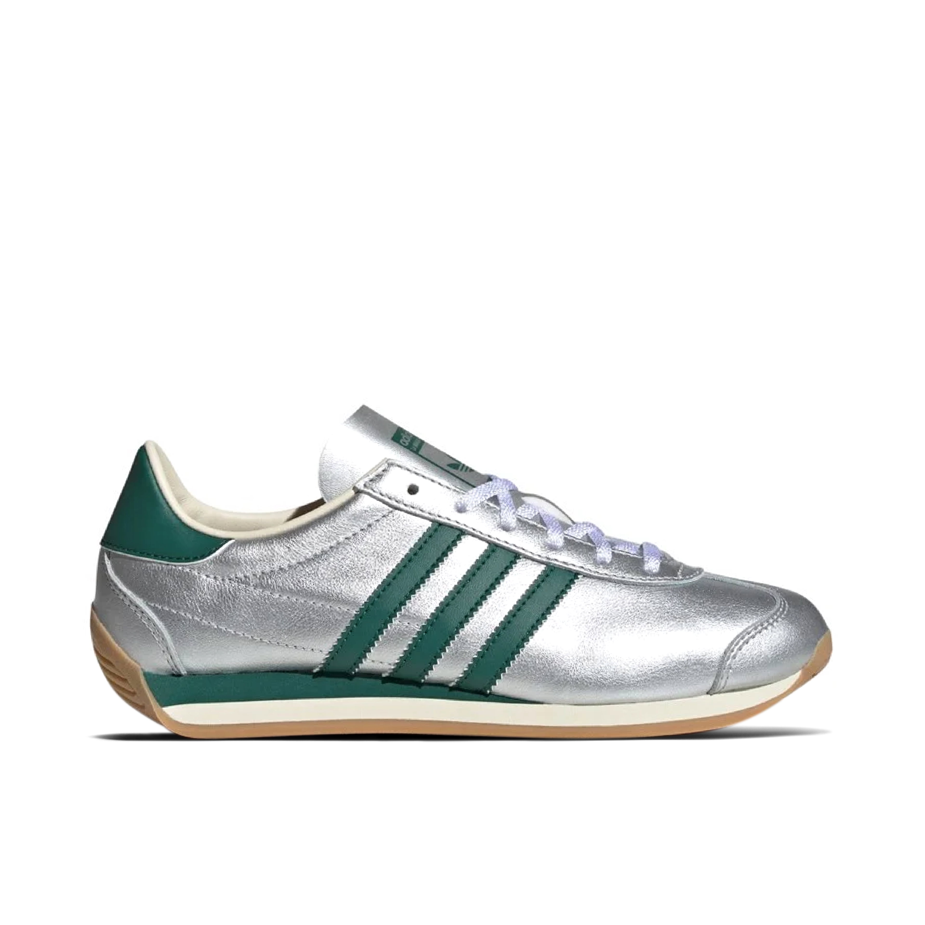 adidas Country OG Metallic Silver Collegiate Green für Damen