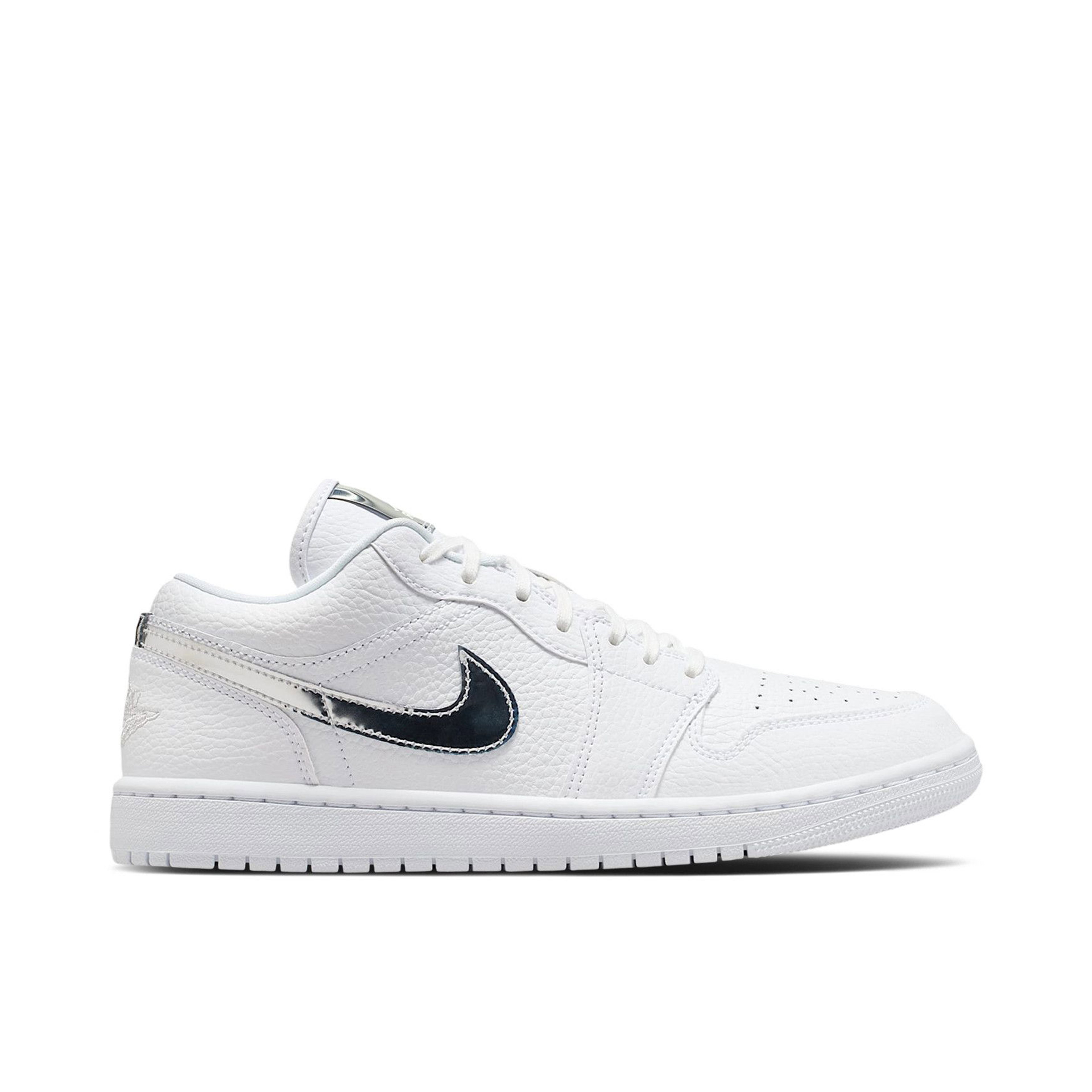 Air Jordan 1 Low SE White Metallic Silver Womens