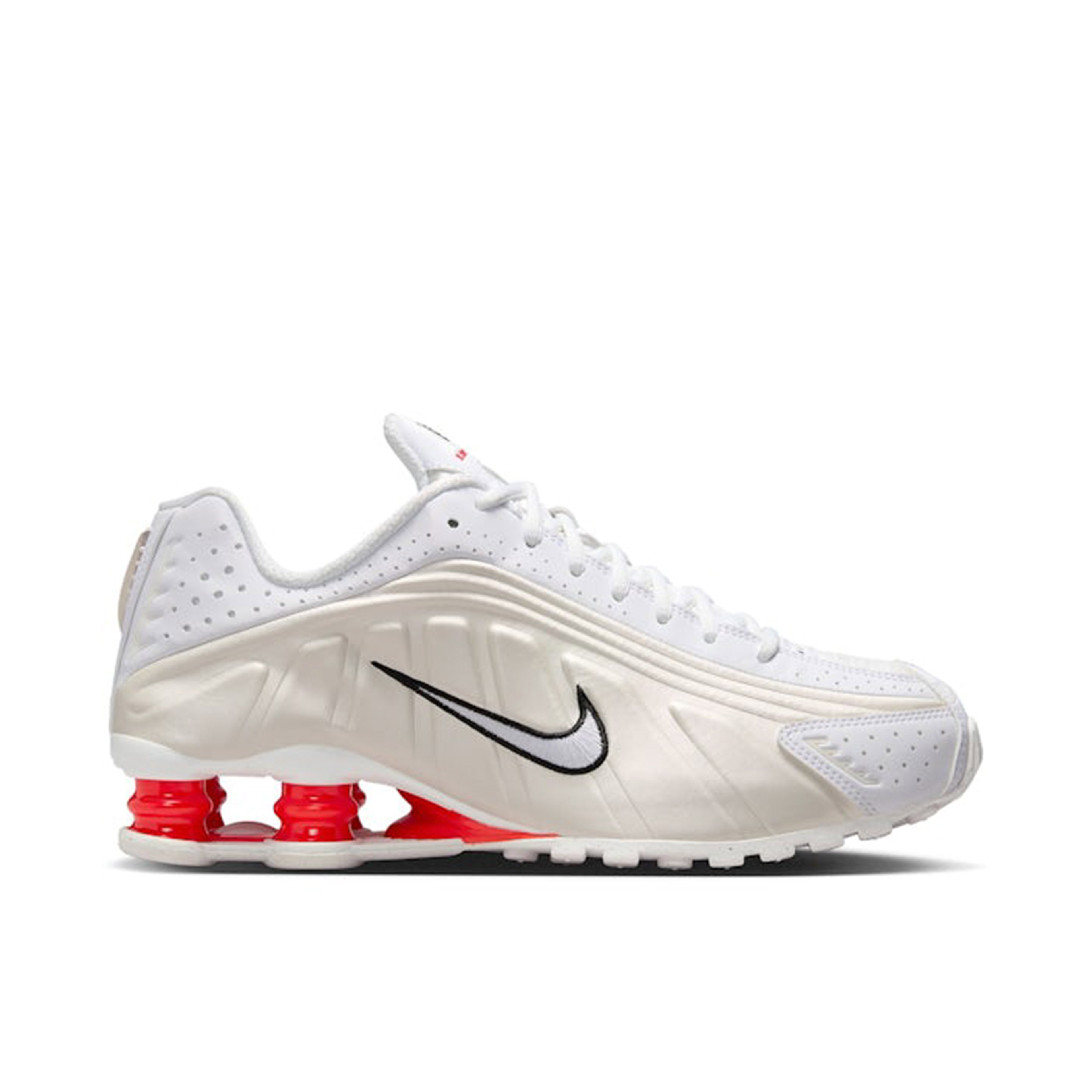 Nike Shox R4 White Phantom Picante Red Womens