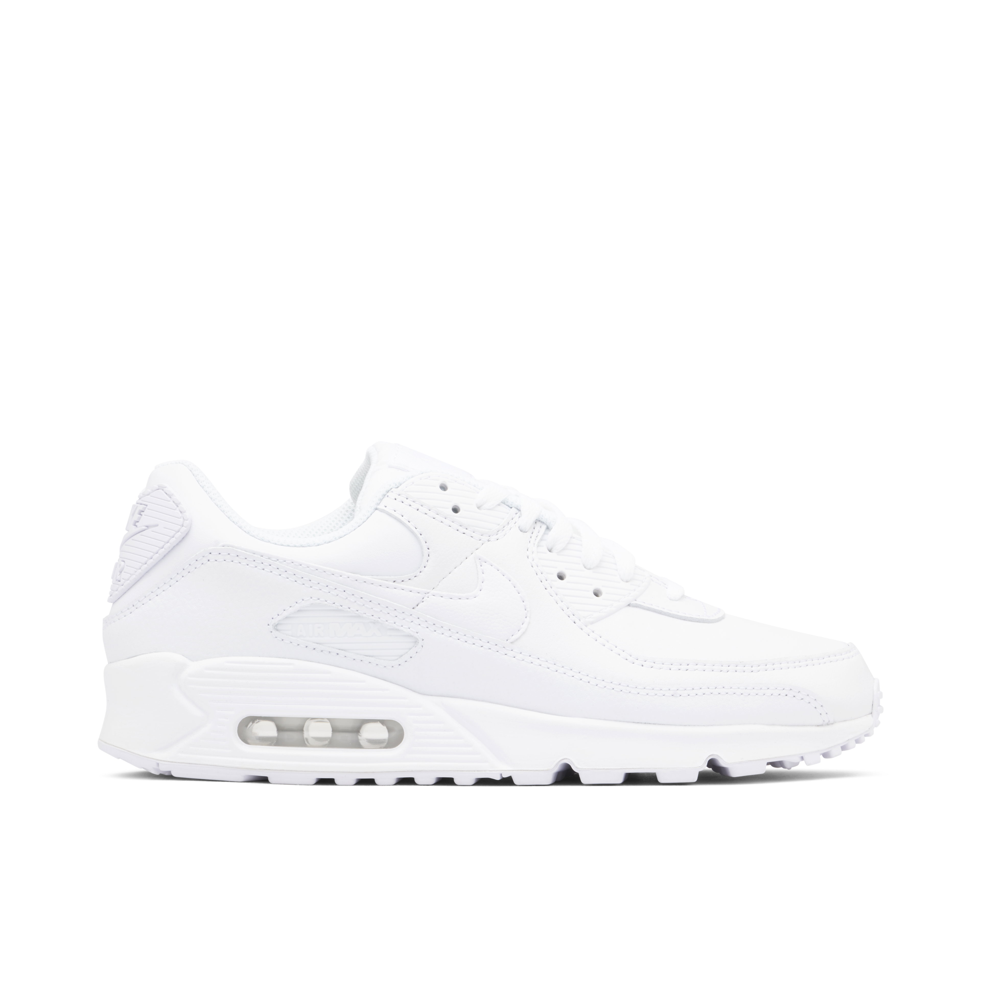 Nike Air Max 90 Triple White Leather 2020