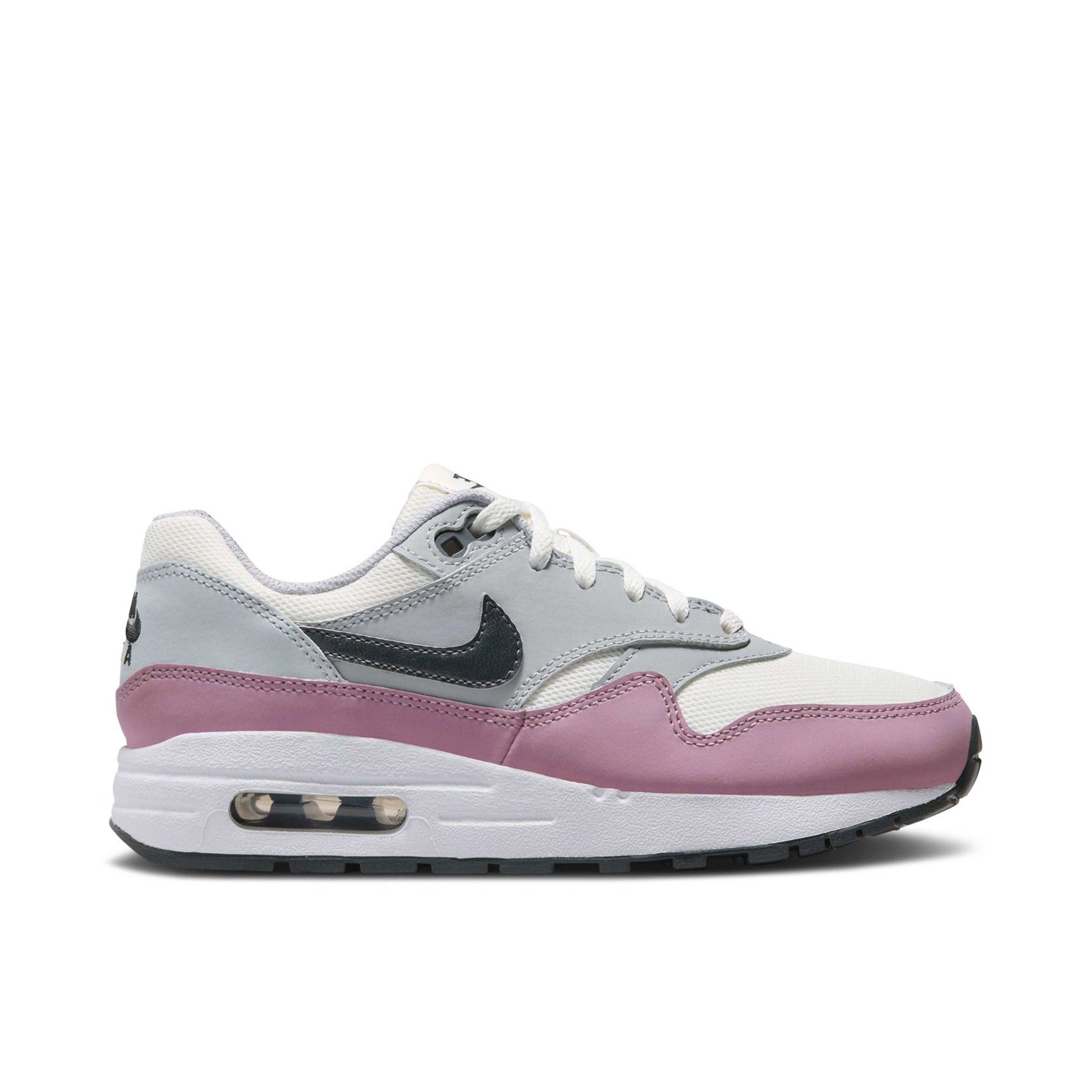 Nike Air Max 1 Summit White Wolf Grey White Dark Smoke Grey GS