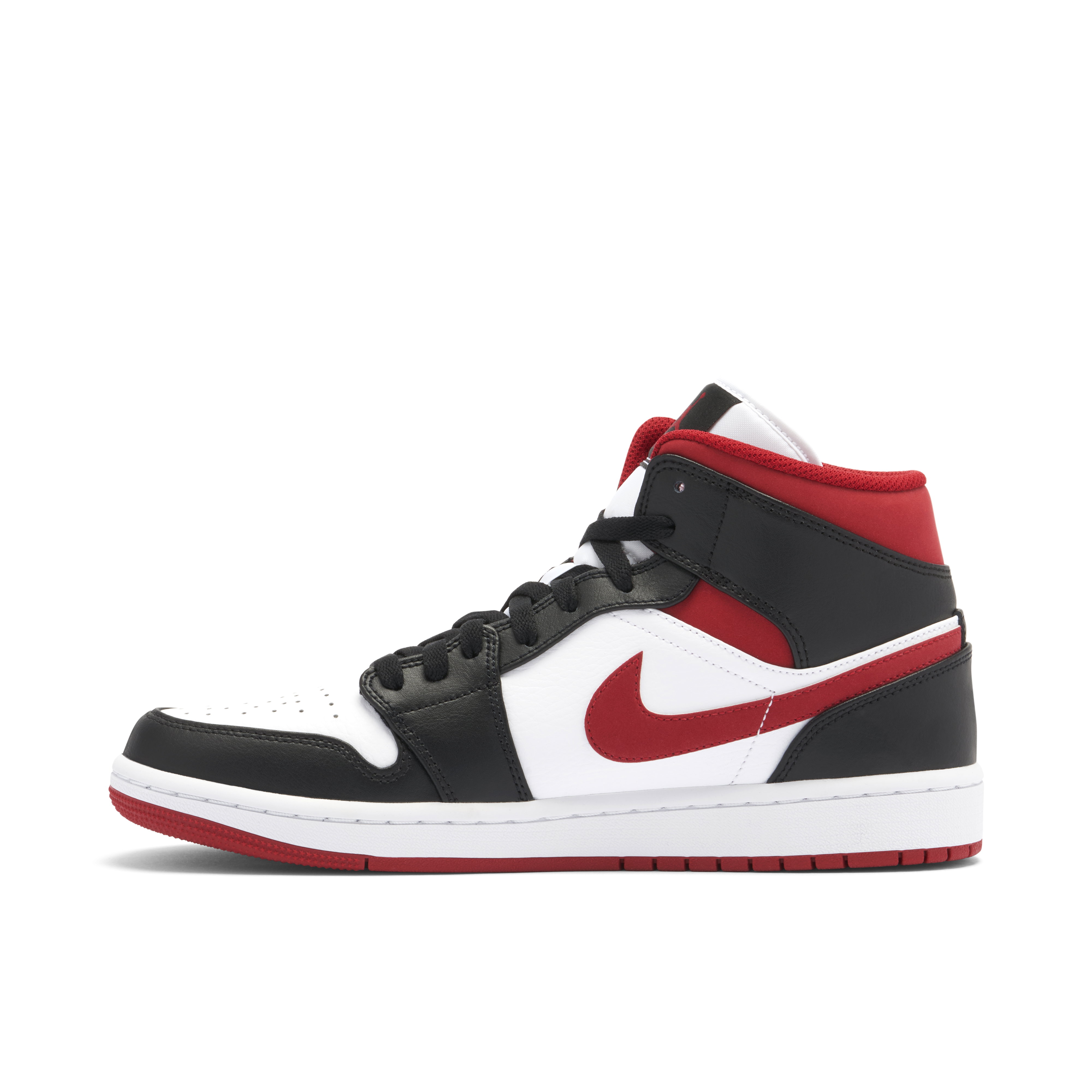 シューズ(男性用) NIKE AIR JORDAN 1 MID Gym Red Black 31cm Air Jordan 1 Mid Black Gym Red | 554724-122 | Laced
