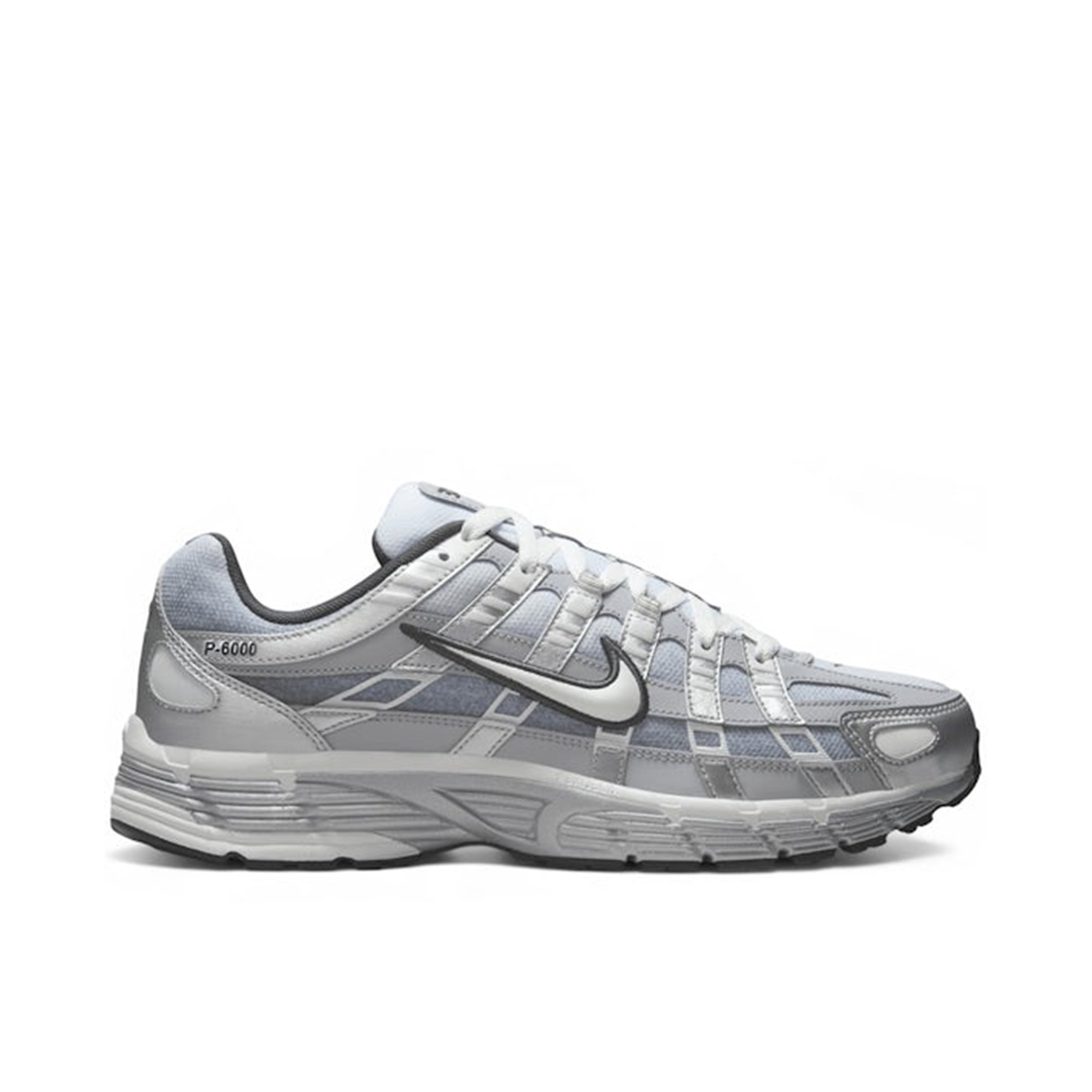 Nike P-6000 Metallic Silver Summit White-Wolf Grey