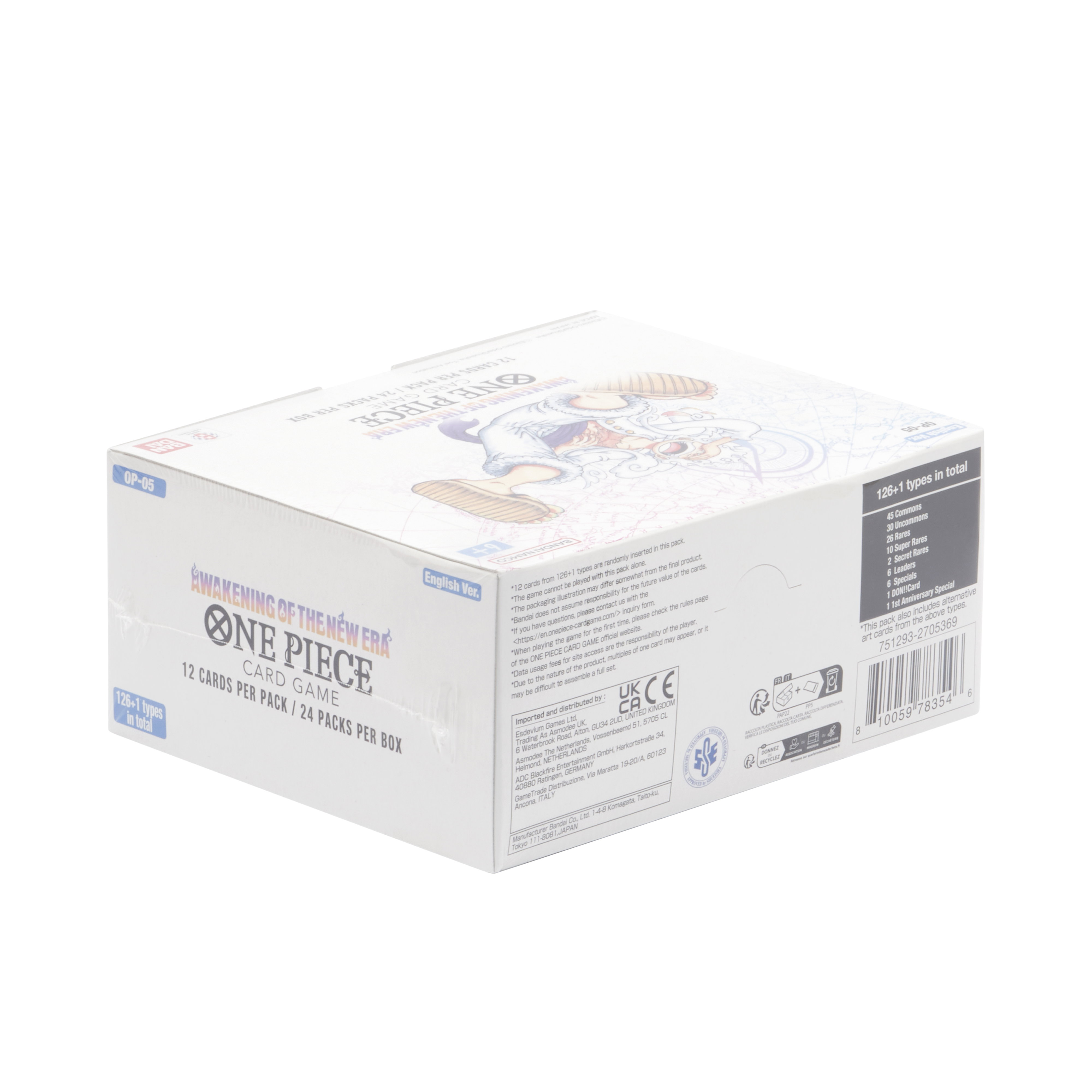 One Piece TCG Display Awakening Of The New Era OP-05 Booster Box