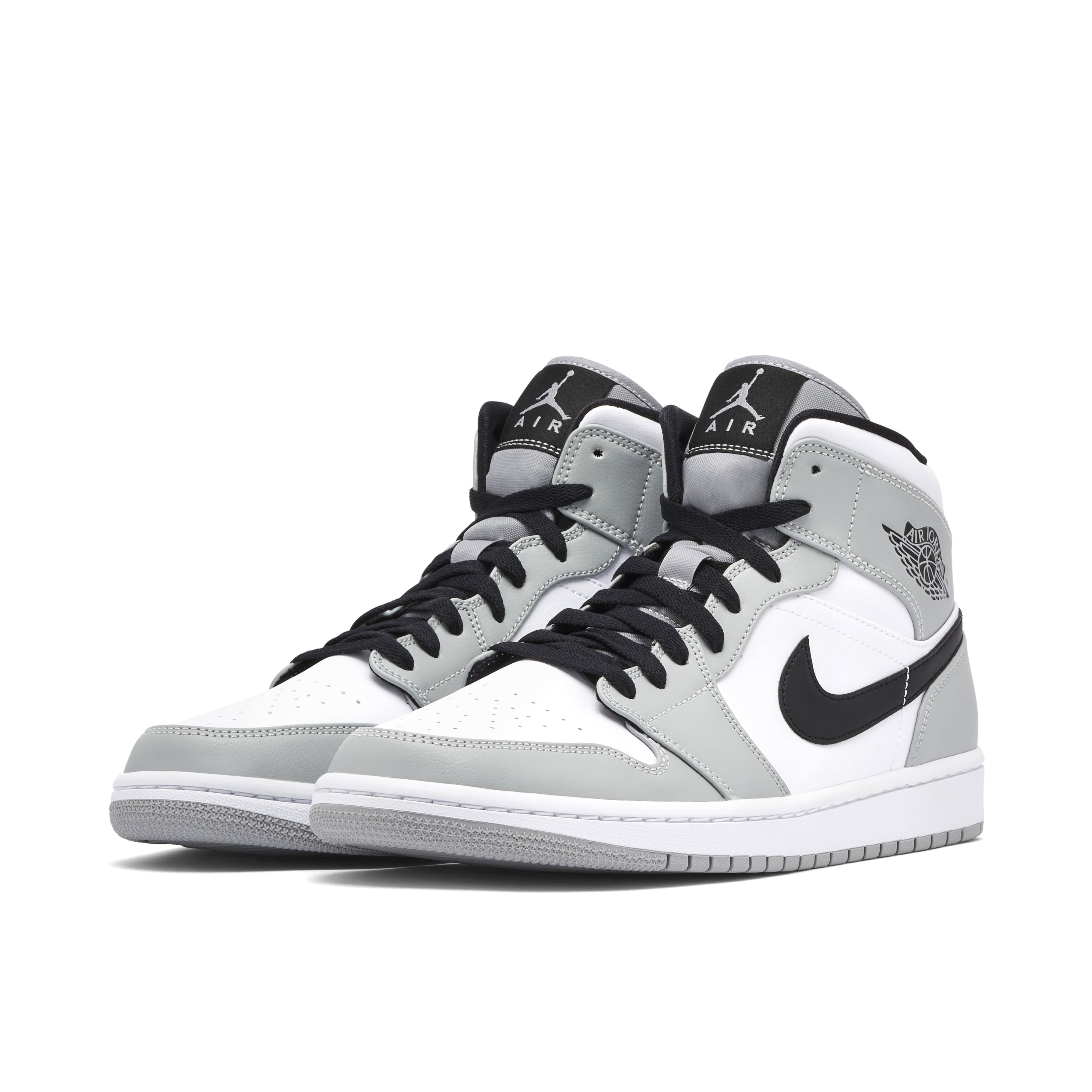 Air Jordan 1 Mid Light Smoke Grey | 554724-092 | Laced