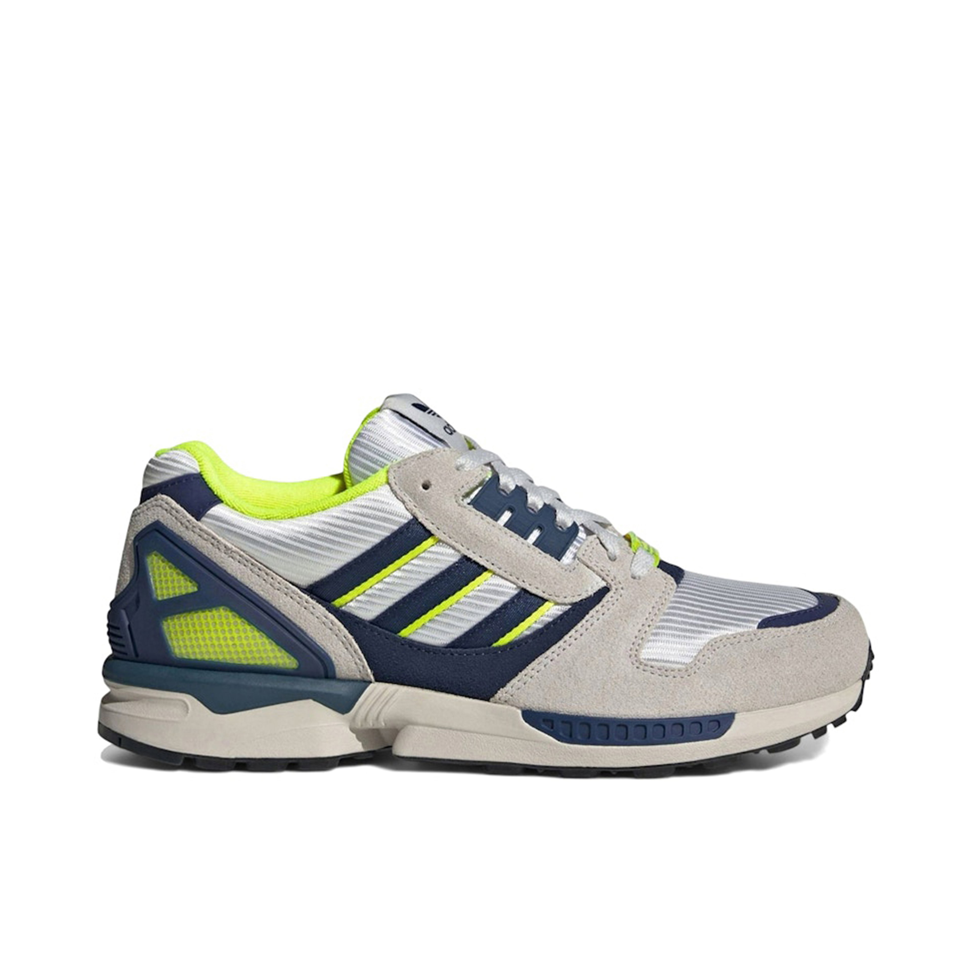 Adidas ZX 8000 White Dark Blue Solar Yellow
