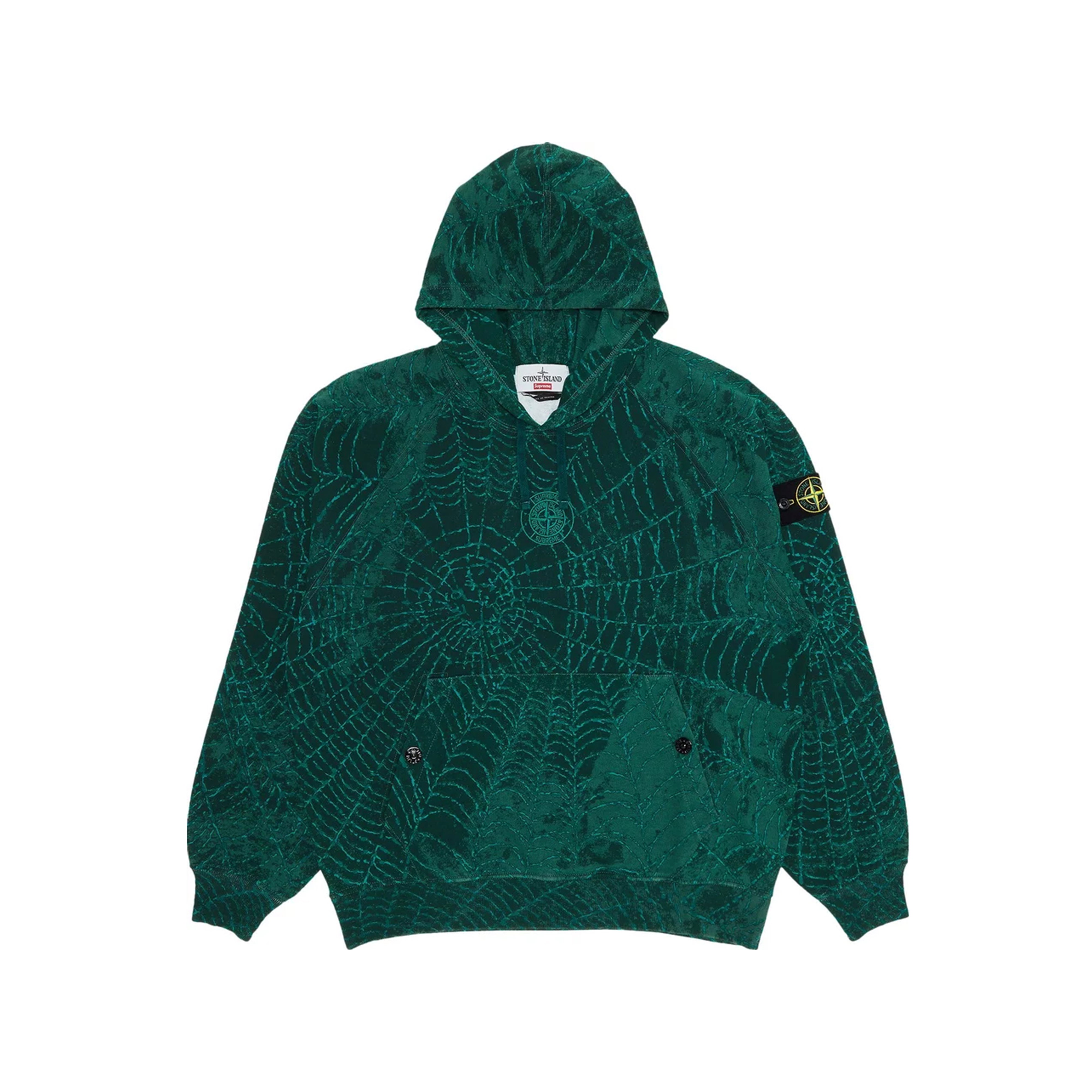 Supreme Stone Island Hooded Sweatshirt (FW23) Dark Green | SUPREME