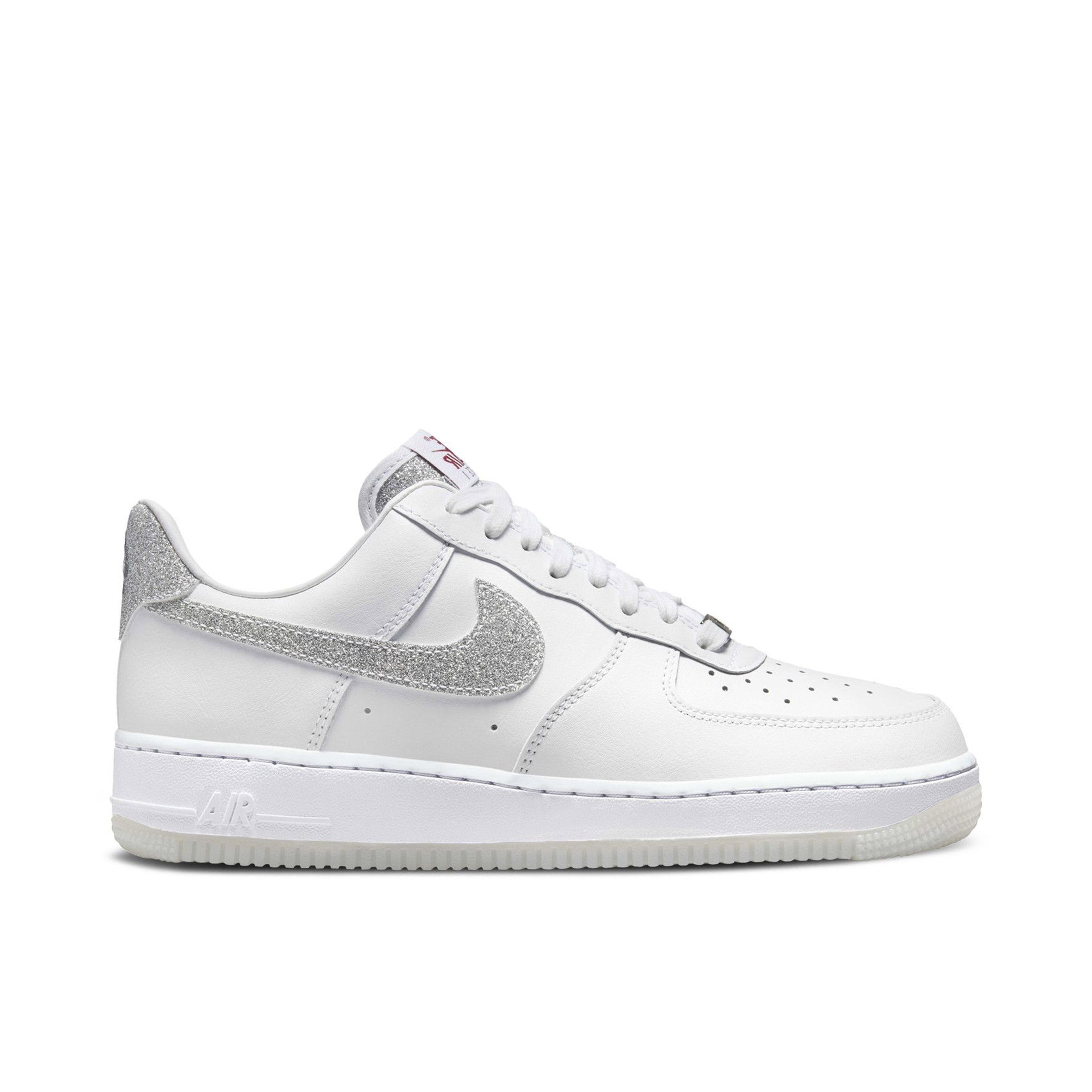 Nike Air Force 1 Low '07 LX Glitter Swoosh White Womens