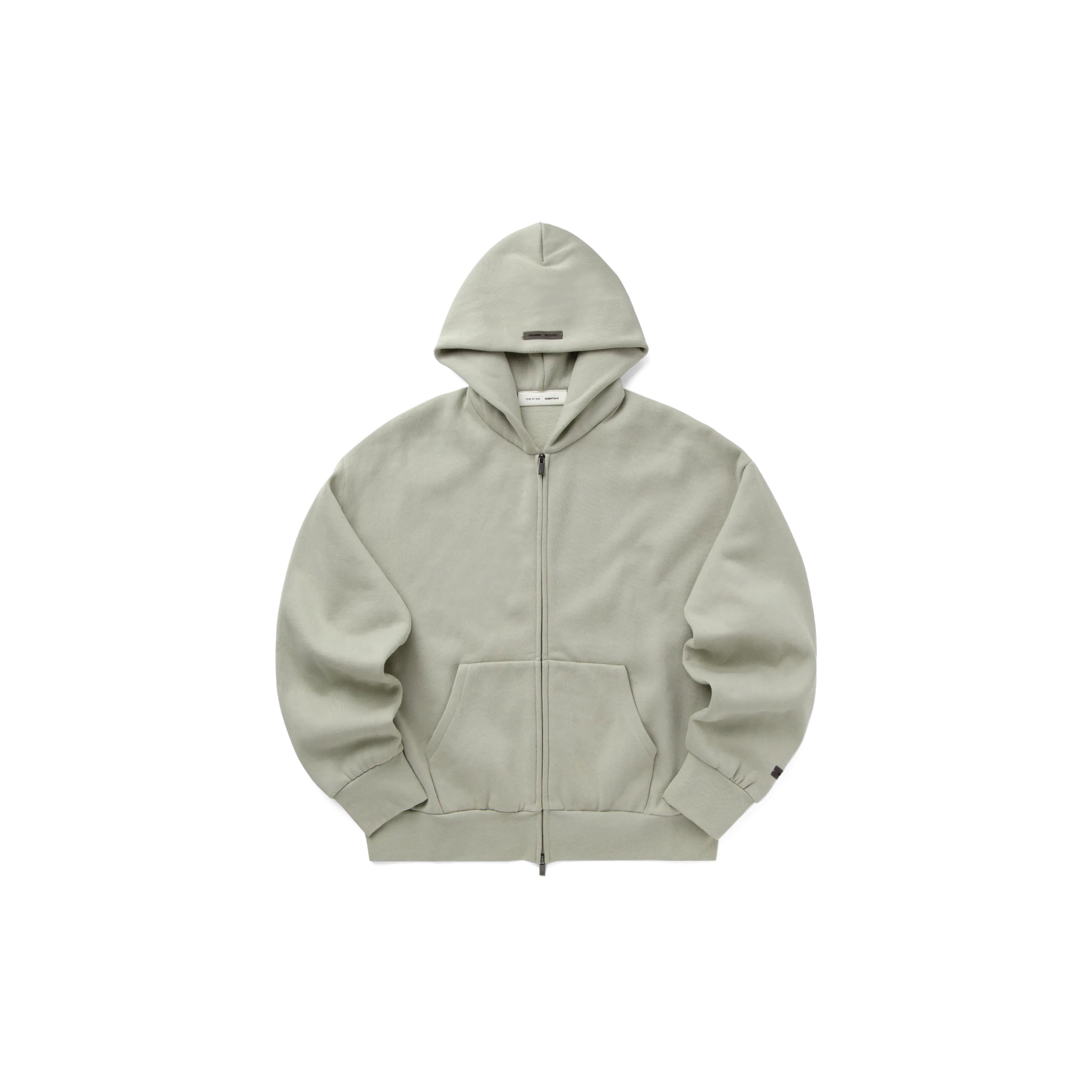 Fear Of God Essentials Classic Fit Fleece Zip-Up Hoodie