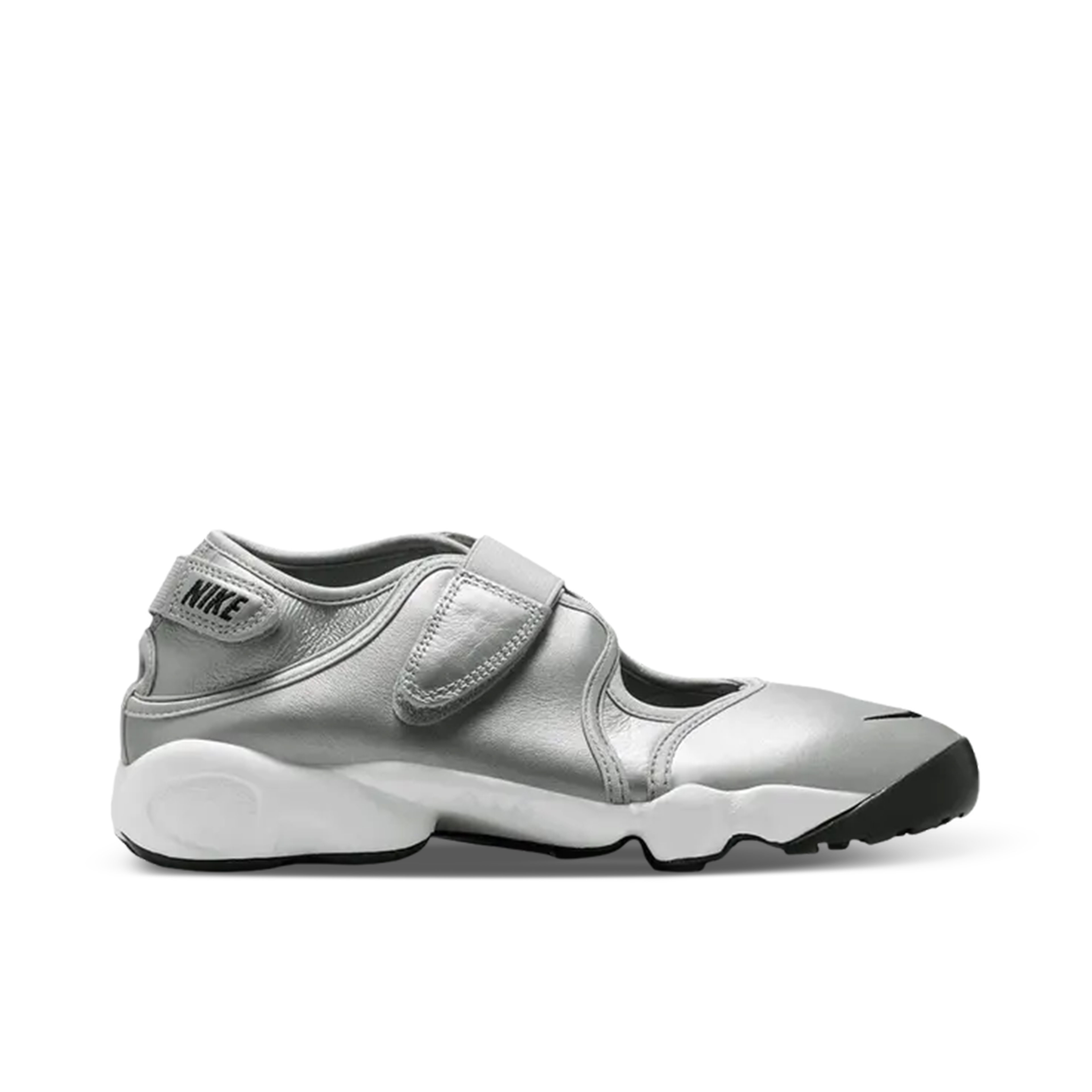 Nike Air Rift Leather Metallic Silver Sail Womens