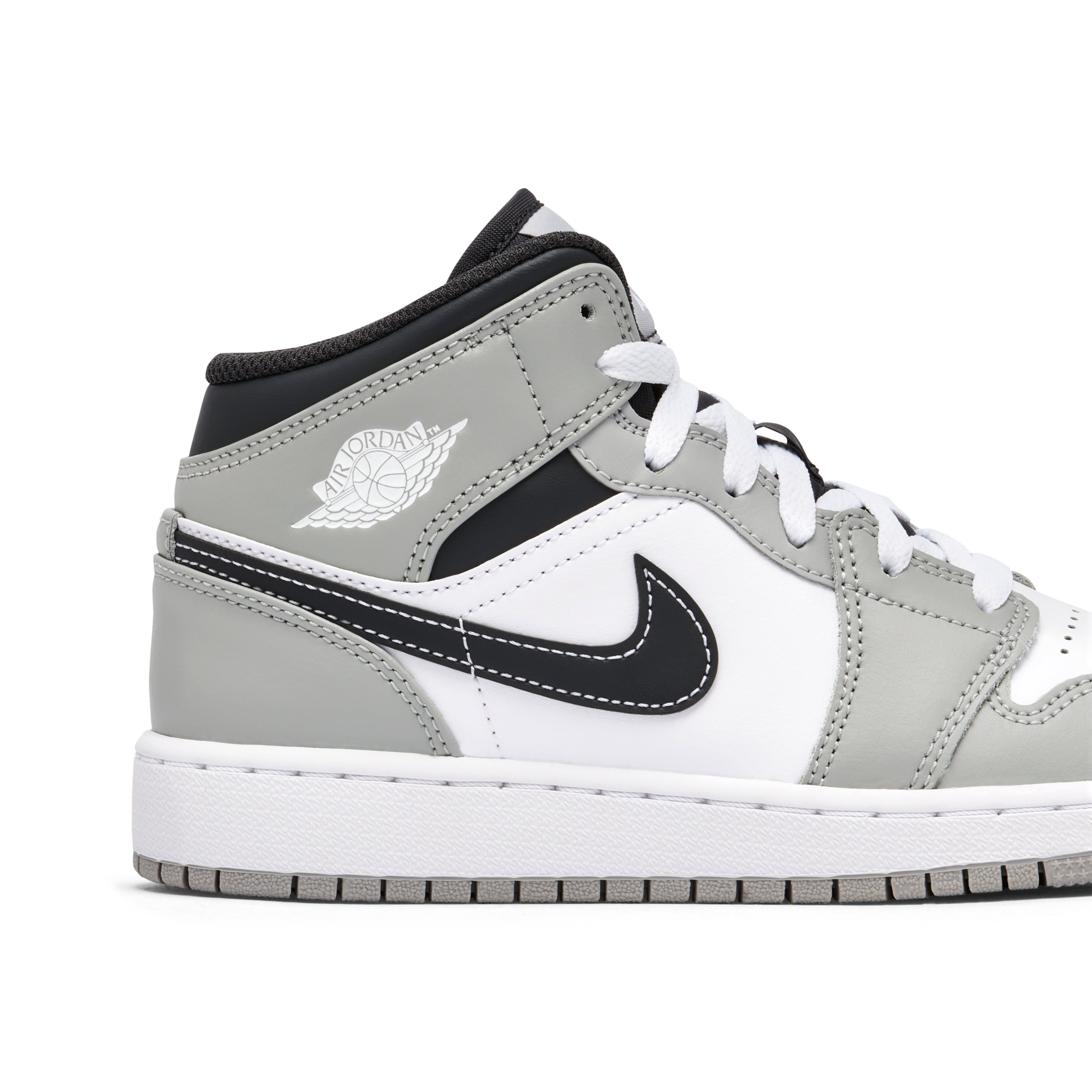 Air Jordan 1 Mid Light Smoke Grey Anthracite GS