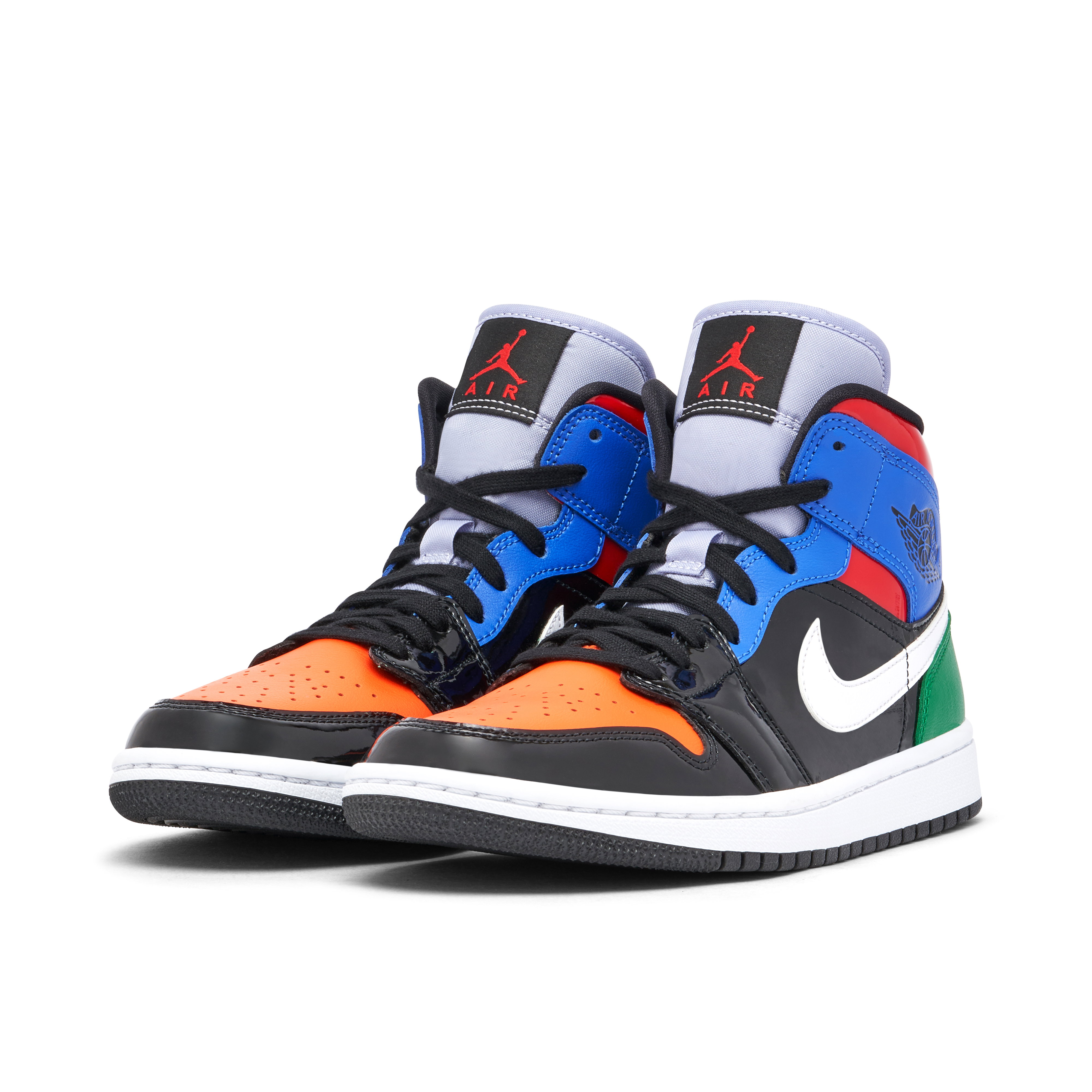 Air Jordan 1 Mid Multi Patent Womens | CV5276-001 | Laced