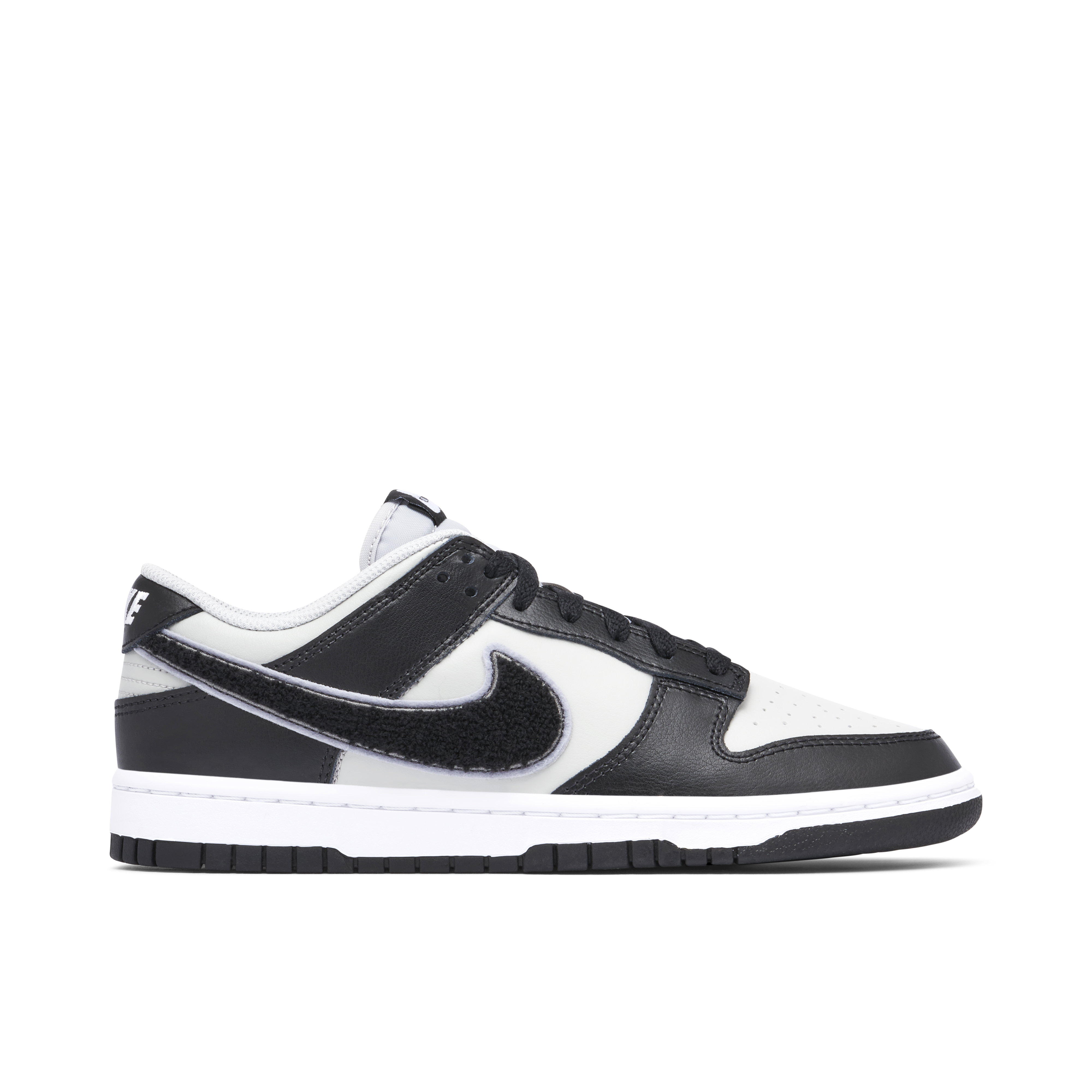 Nike Dunk Low Chenille Swoosh Black Grey | DQ7683-001 | Laced Nike Dunk Low Chenille Swoosh Black Grey | DQ7683-001 | Laced
