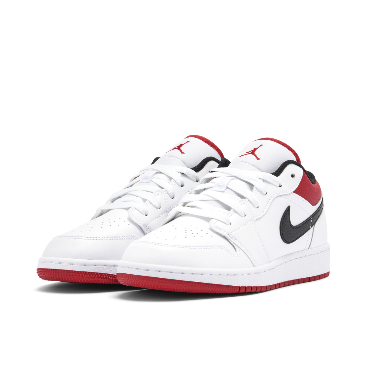 Air Jordan 1 Low White Gym Red GS | 553560-118 | Laced