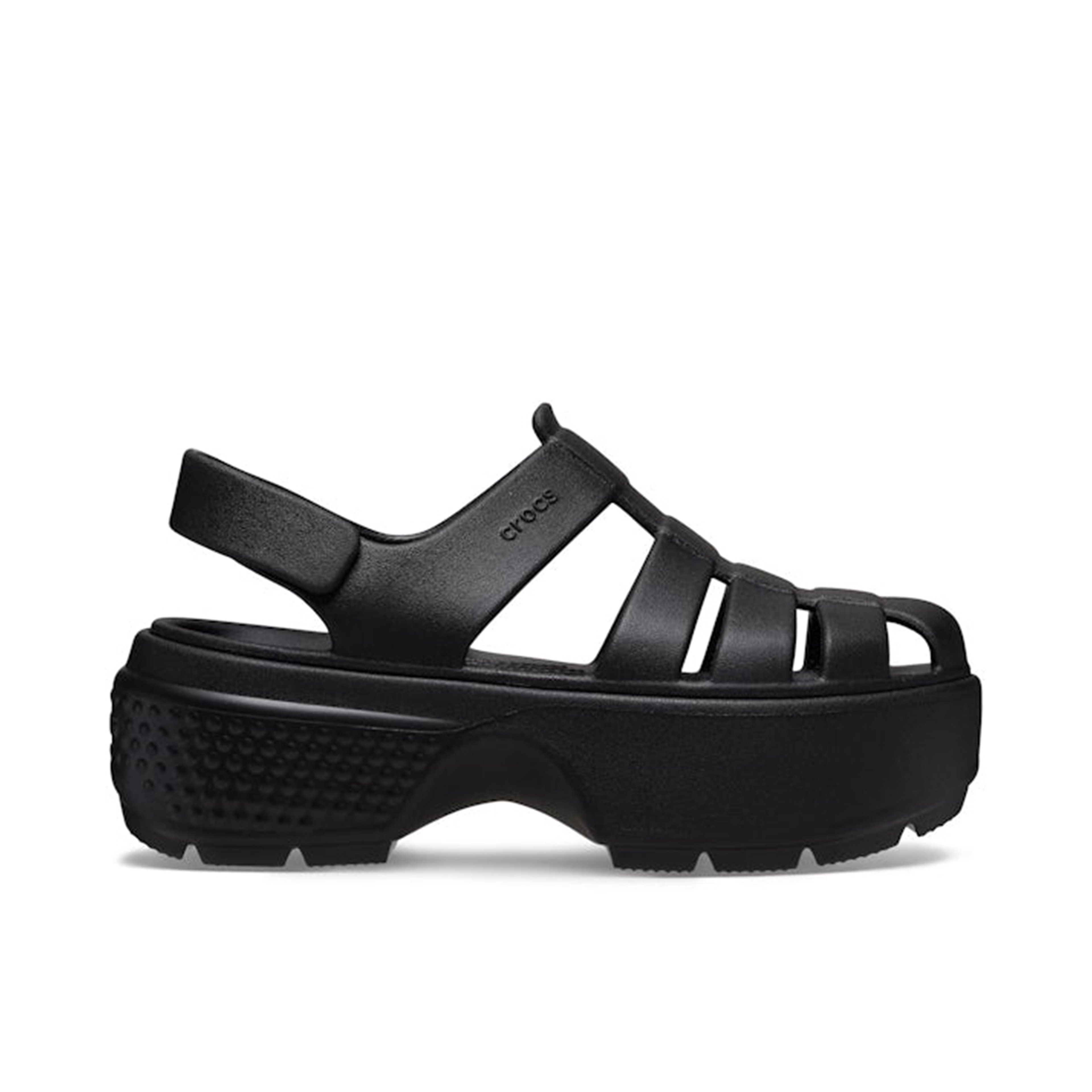 Crocs Stomp Fisherman Sandal Black Womens
