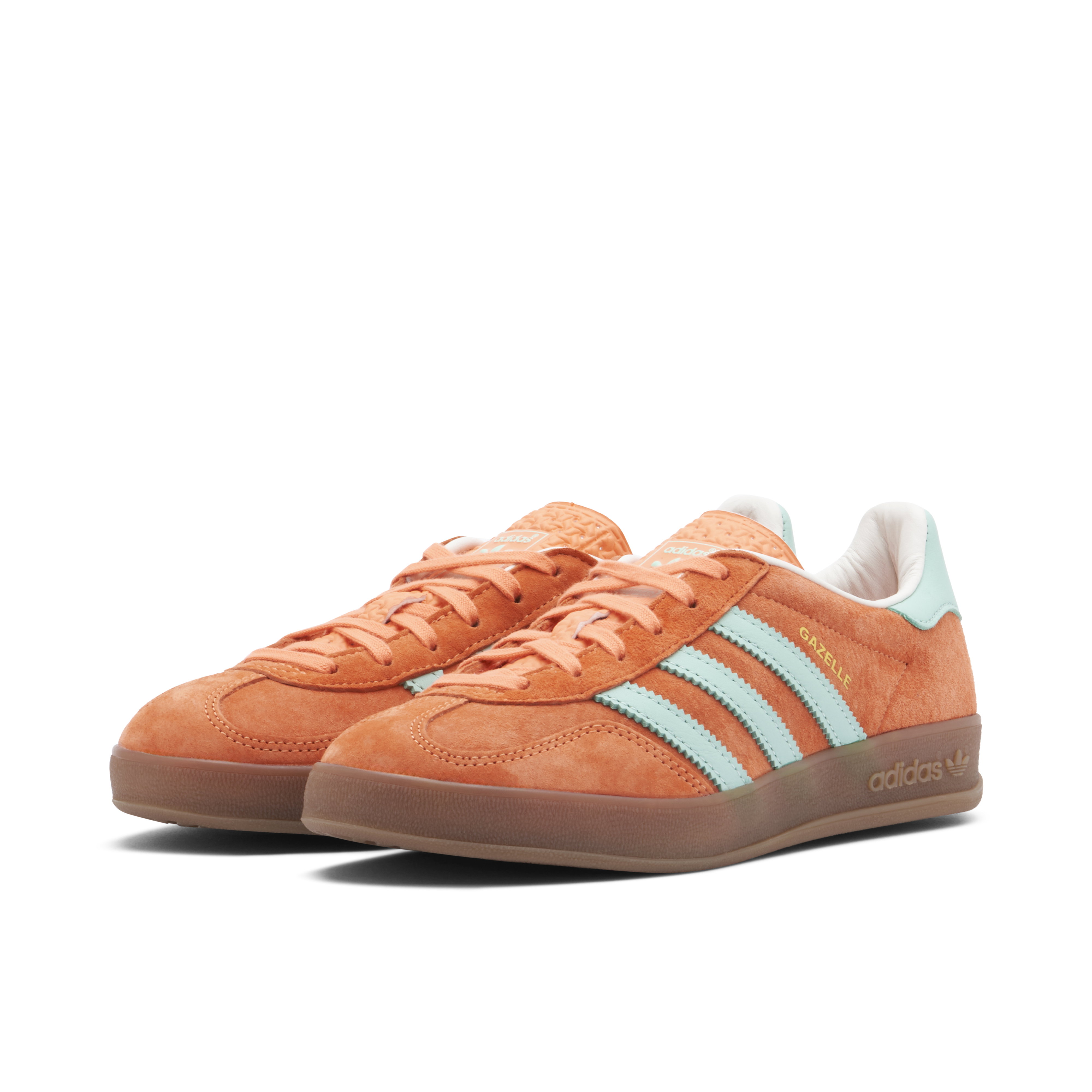 Adidas Gazelle Indoor Orange Clear Mint Womens | IH7499 | Laced