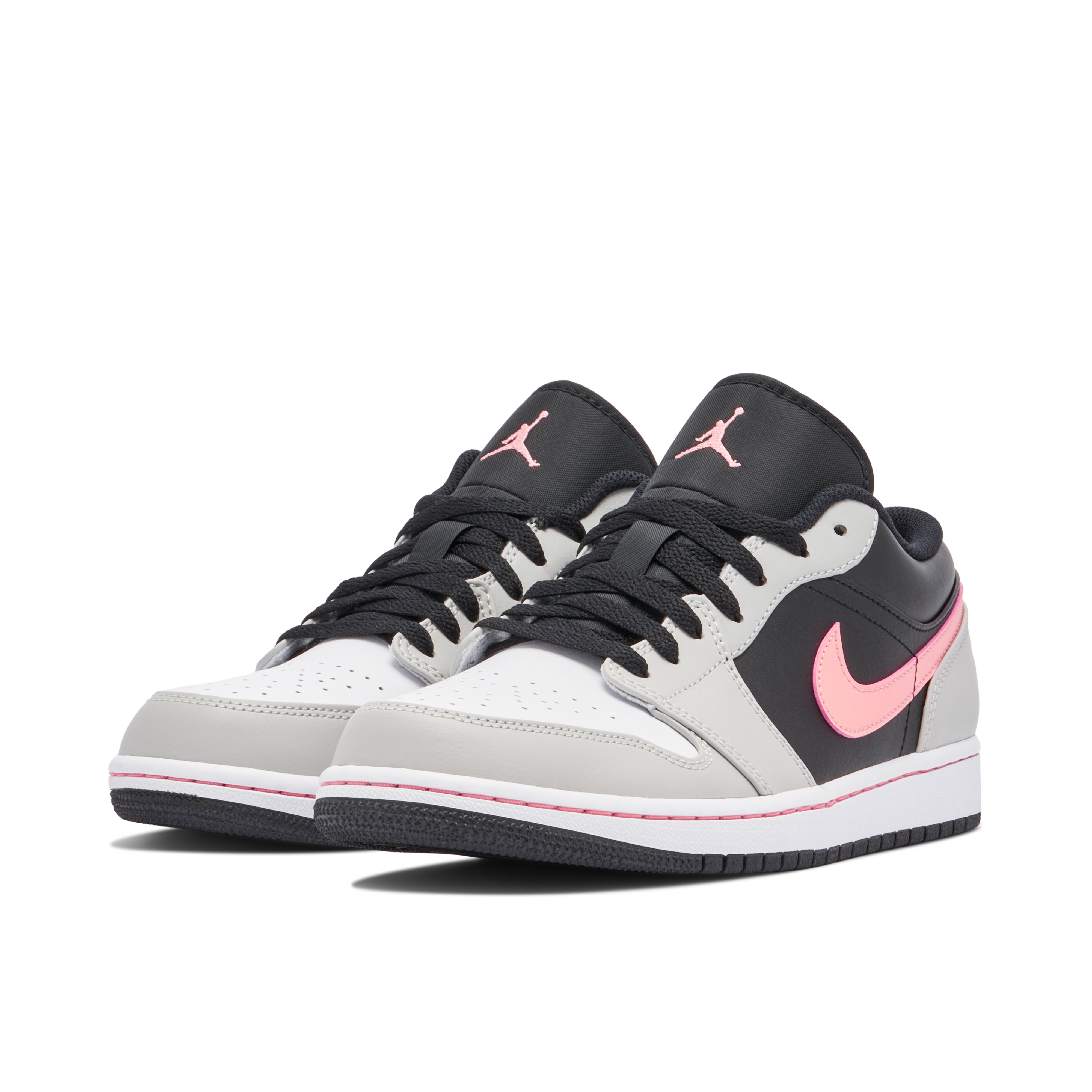Air Jordan 1 Low Grey Black Pink | 553558-062 | Laced