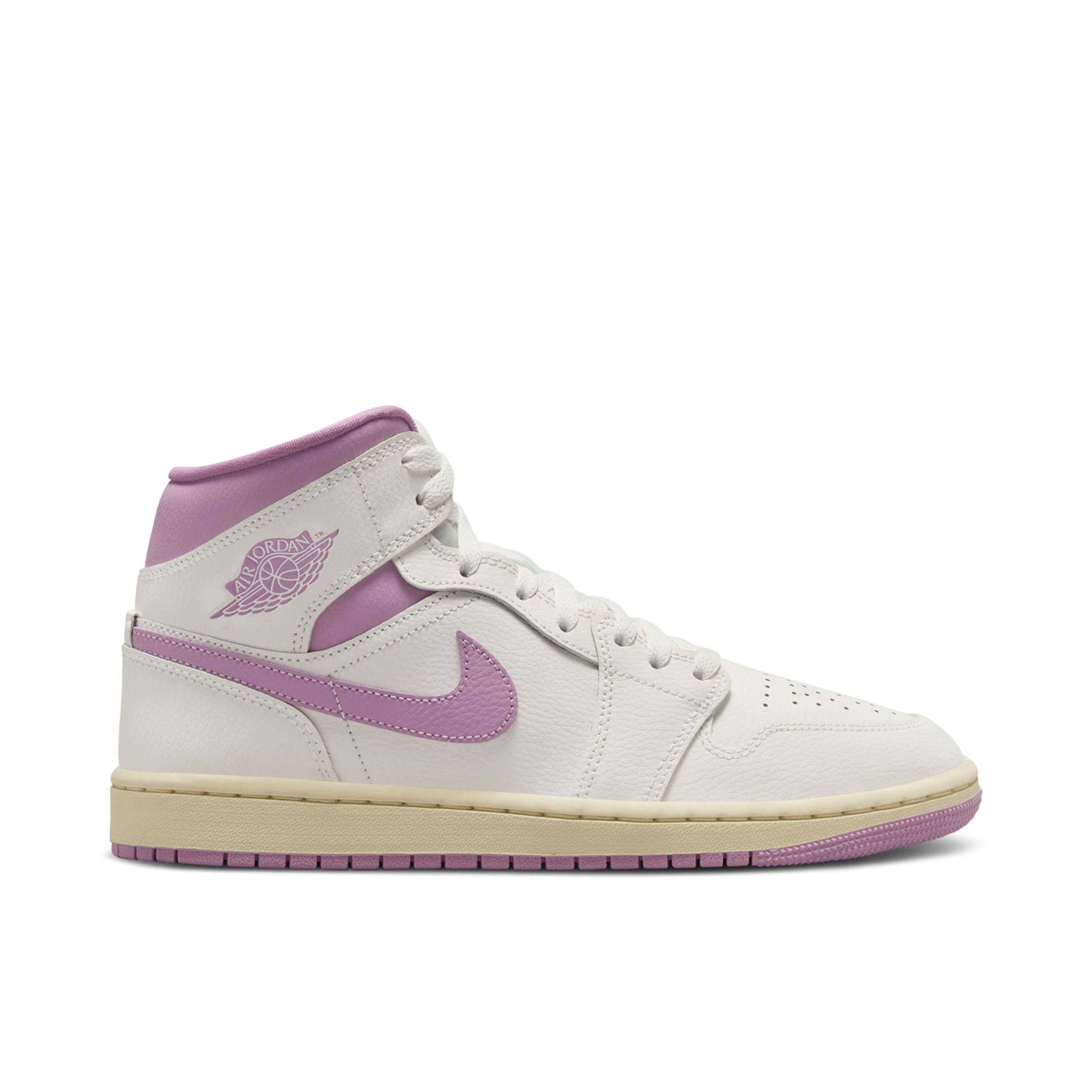 Air Jordan 1 Mid Sail Pink Coconut Milk Womens