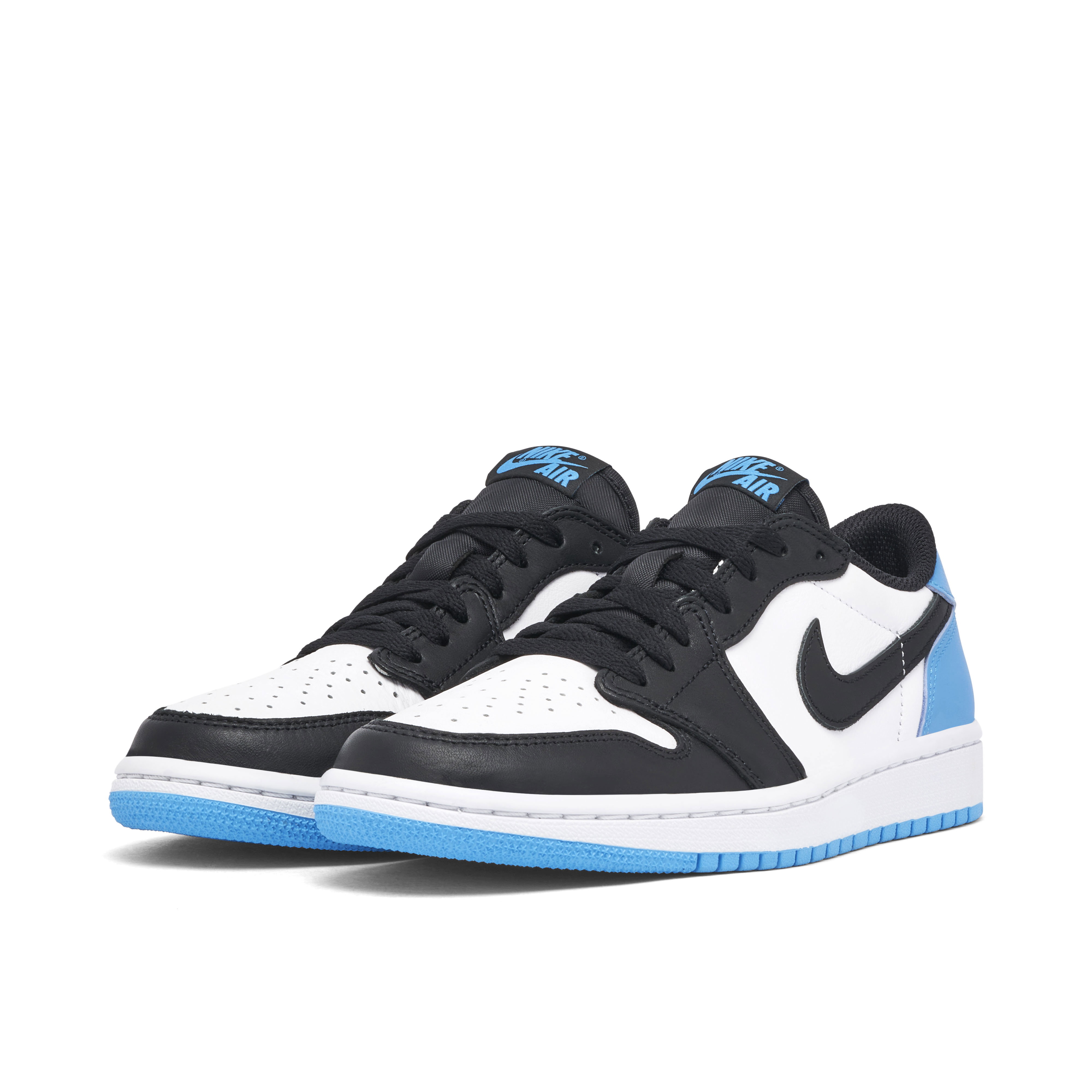 Air Jordan 1 Low Black Dark Powder Blue Womens | CZ0775-104 | Laced