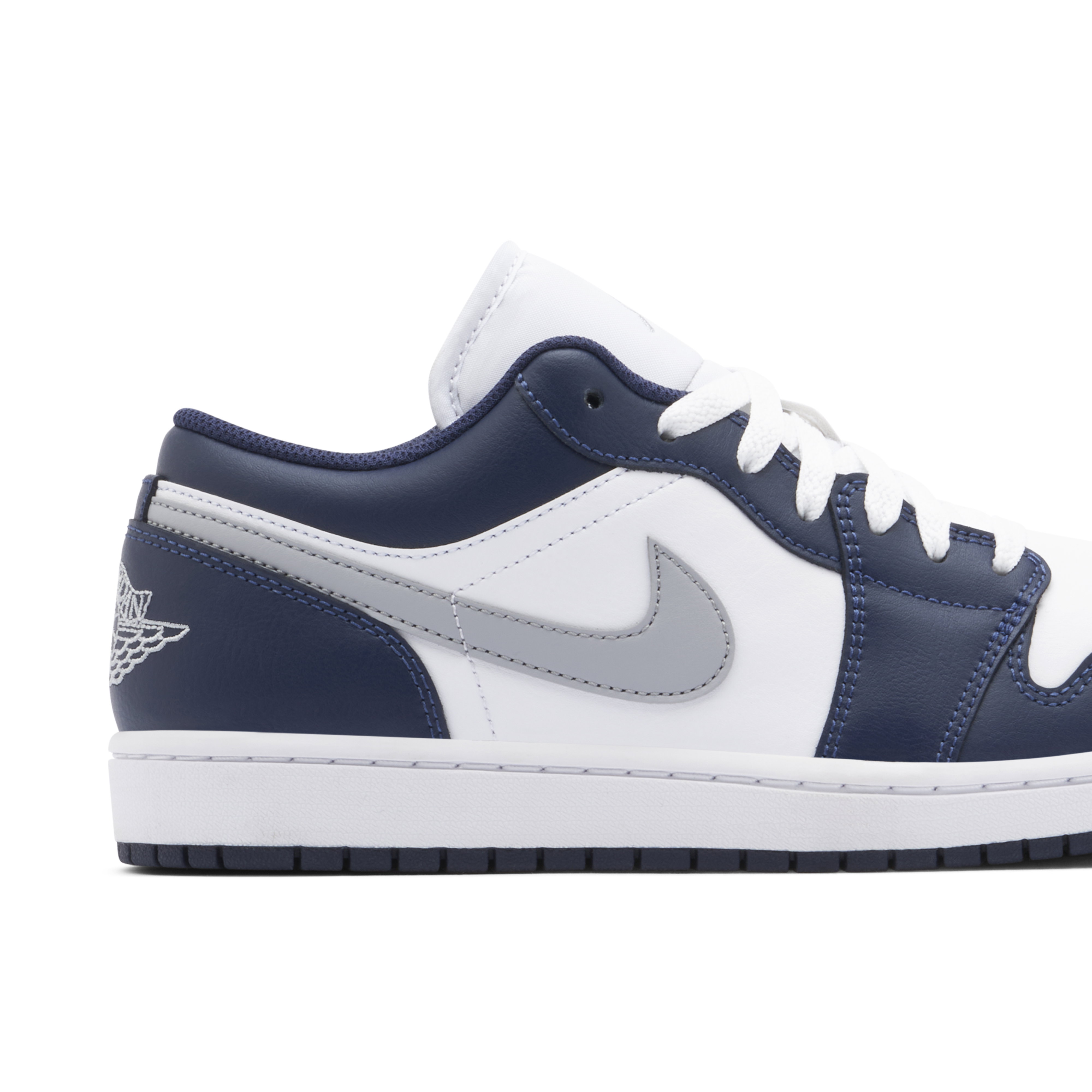 Air Jordan 1 Low Wolf Grey Midnight Navy | 553558-141 | Laced