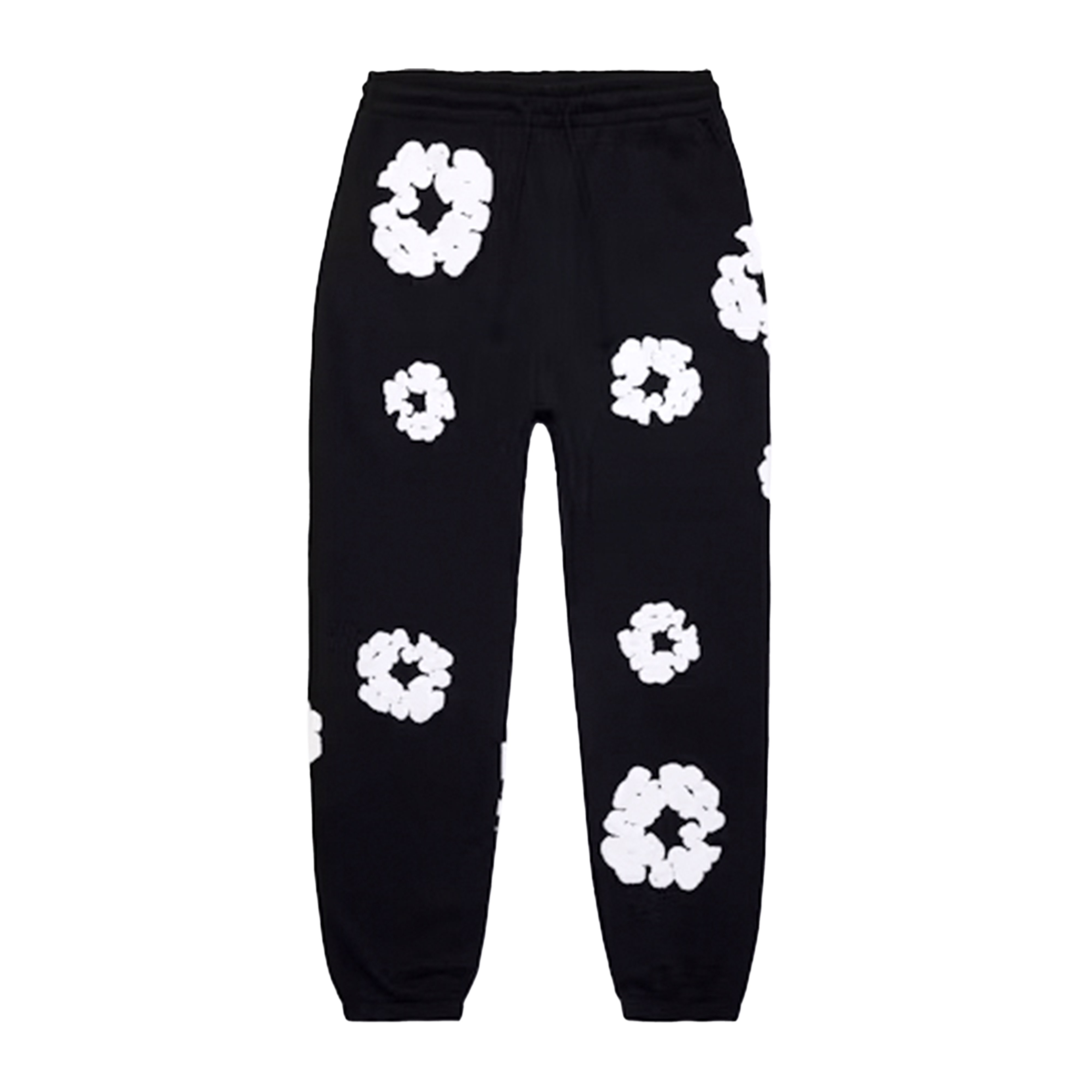 Denim Tears The Cotton Wreath Sweatpants Black | DENIM-TEARS-00009
