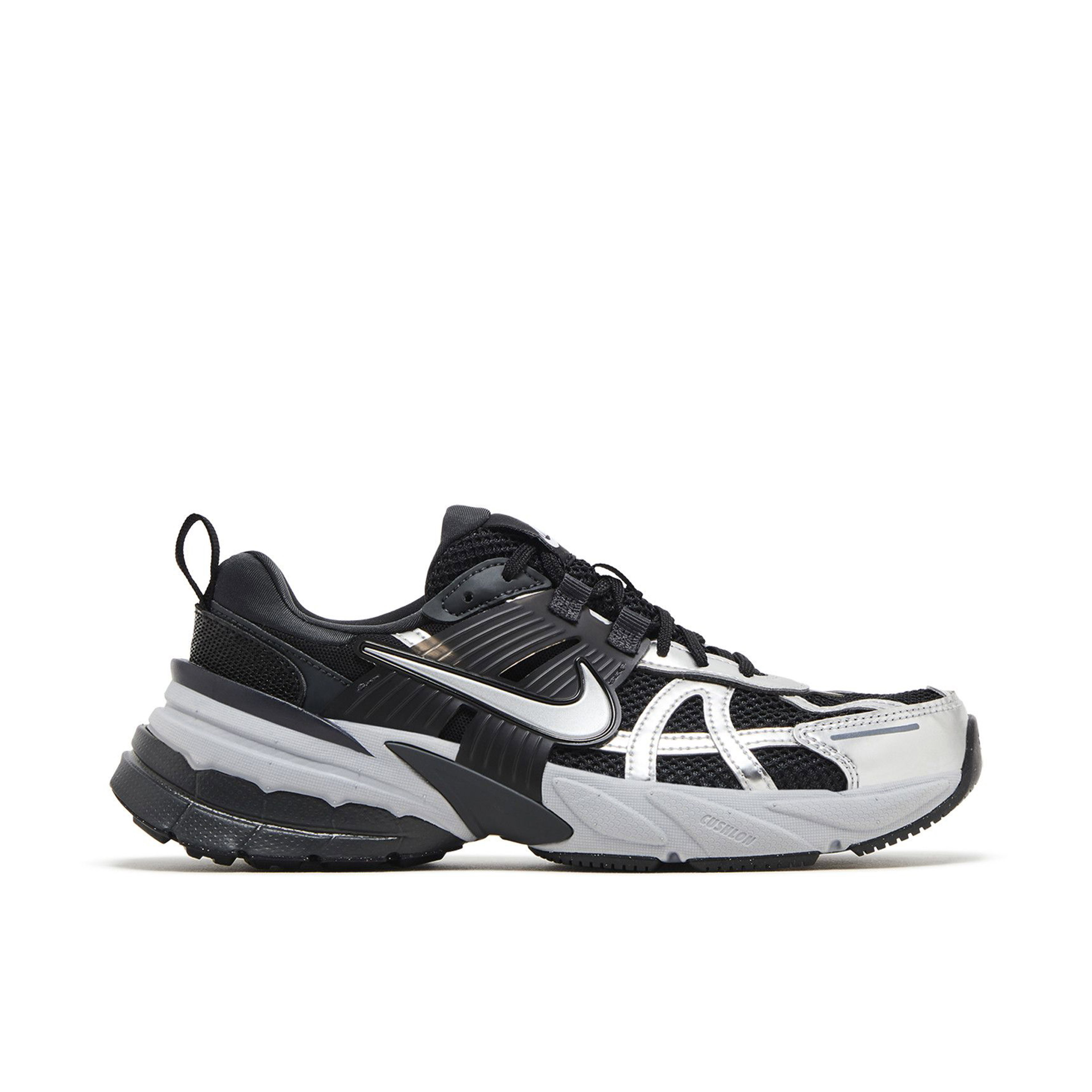 Nike V2K Run Black Metallic Silver Womens