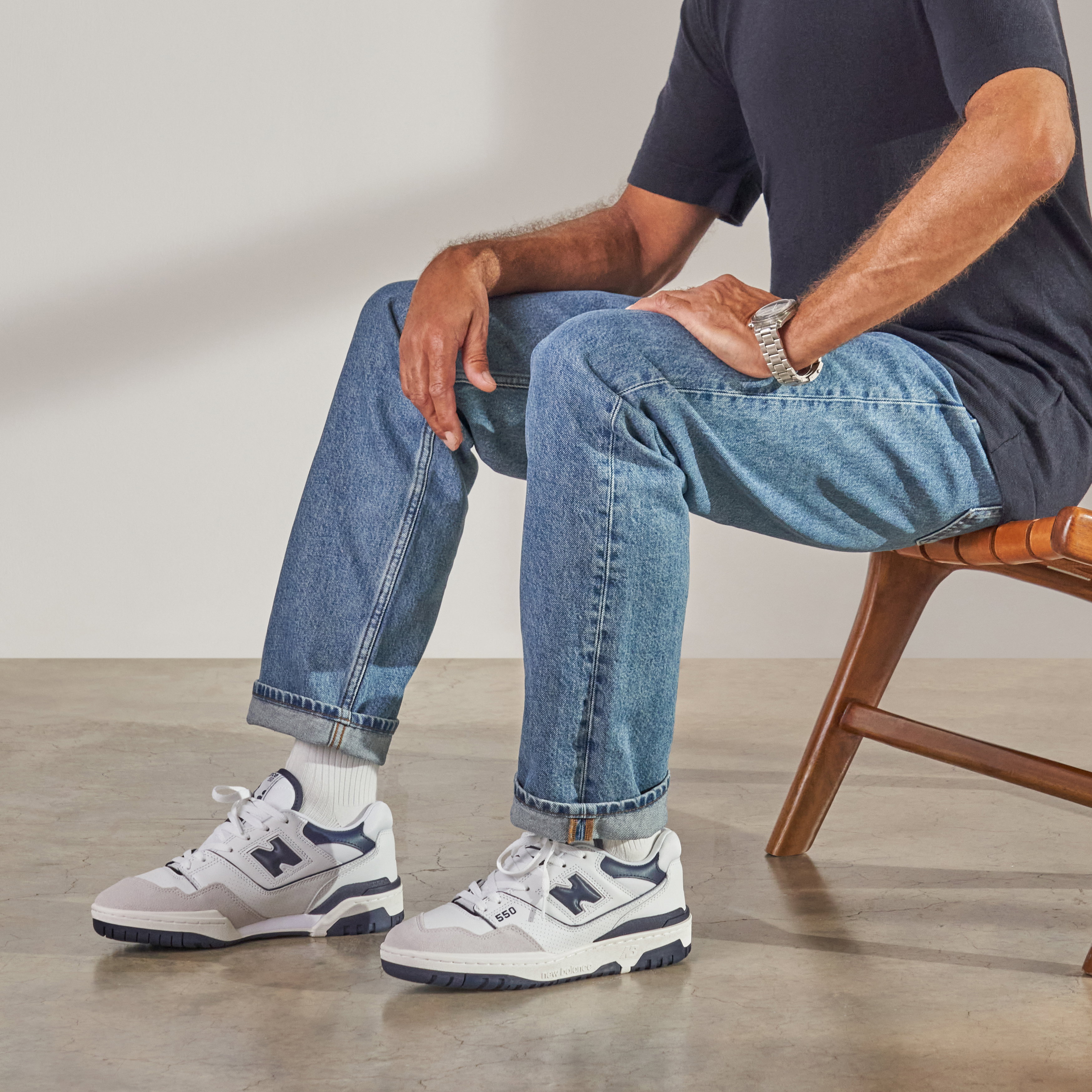 New Balance 550 White Navy | BB550WA1 | Laced