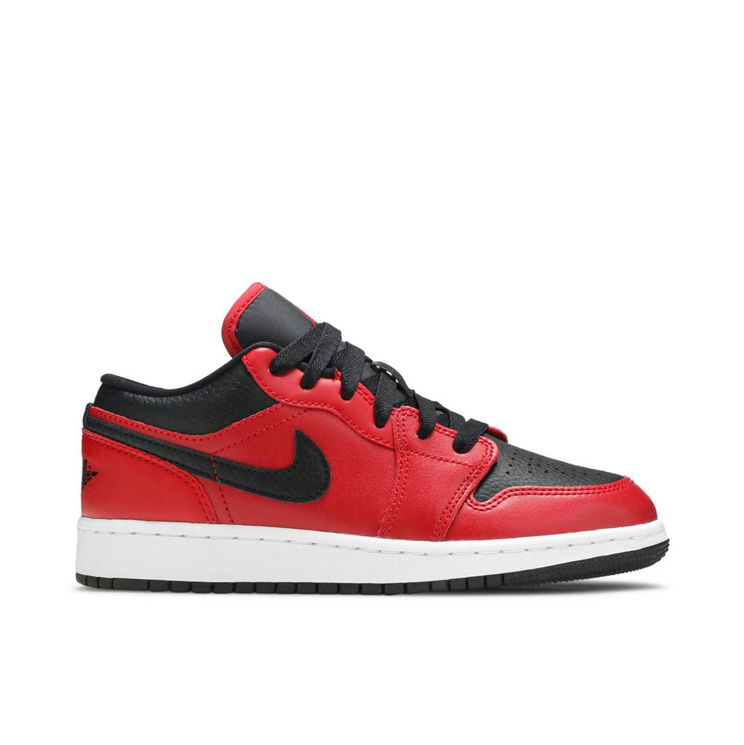 ジョーダン1ロー レッド Air Jordan 1 Low Gym Red Black Pebbled GS | 553560-605 | Laced