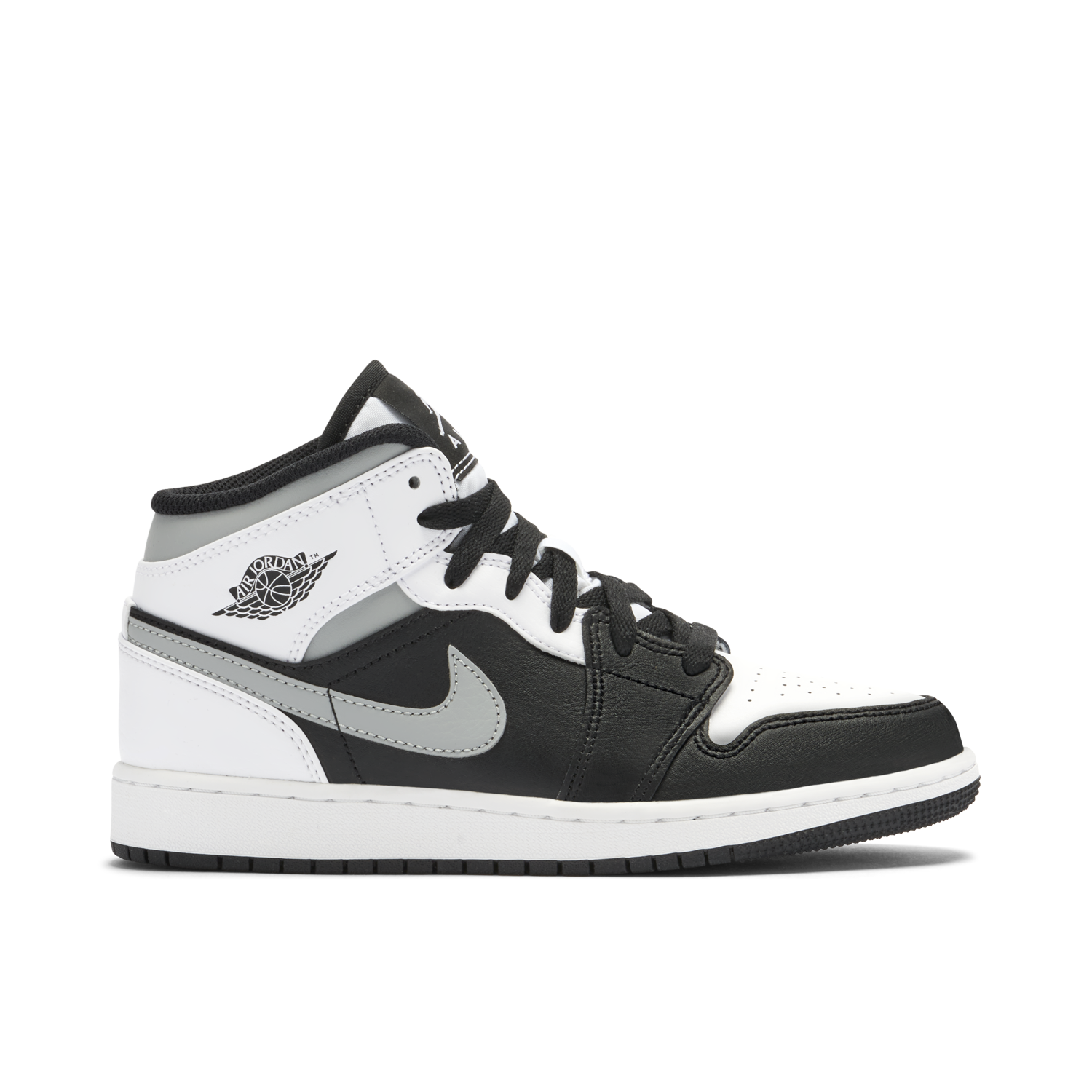Air Jordan 1 Mid White Shadow GS