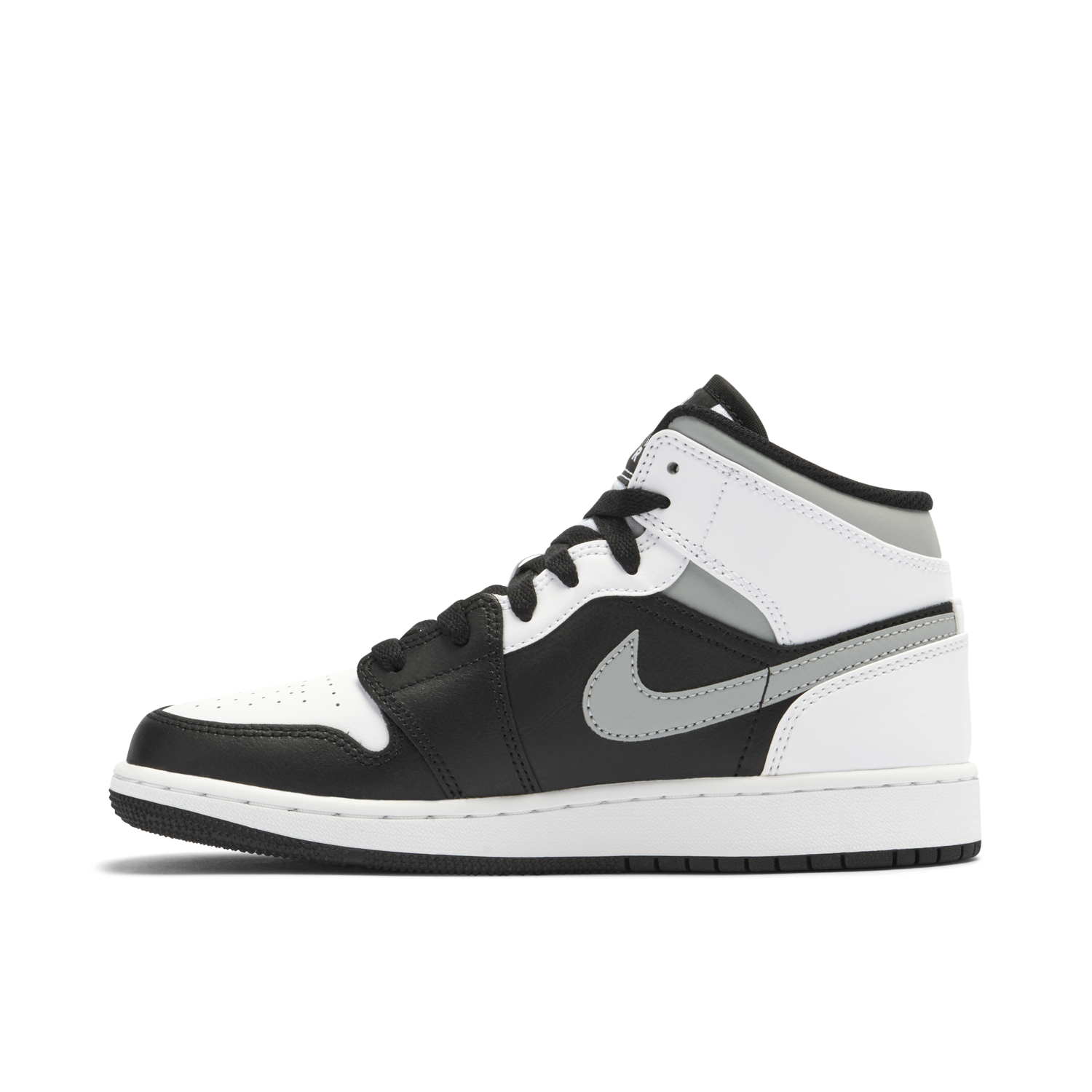 Air Jordan 1 Mid White Shadow GS