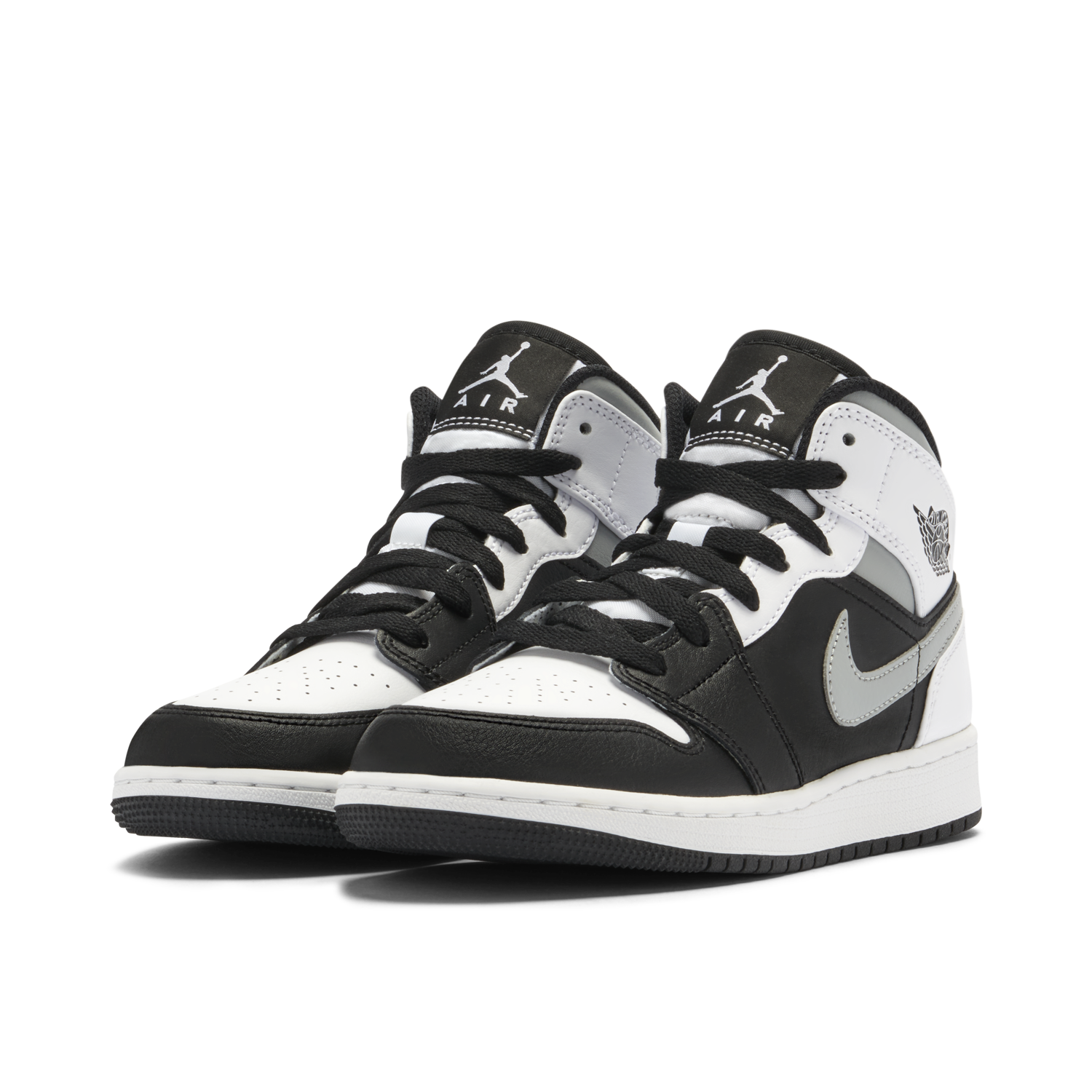 Air Jordan 1 Mid White Shadow GS