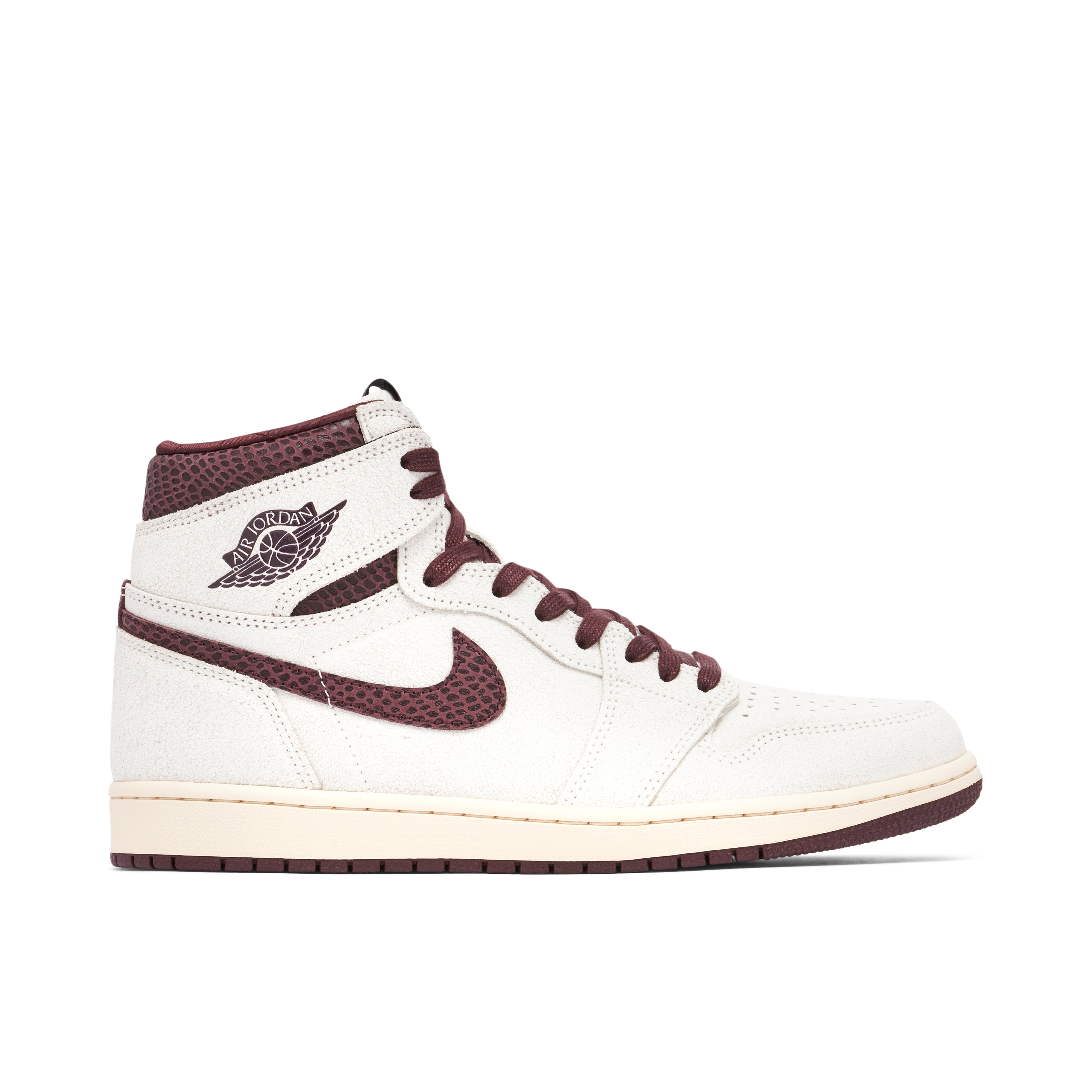 A Ma Maniere x Air Jordan 1 Burgundy Sail | DO7097-100 | Laced