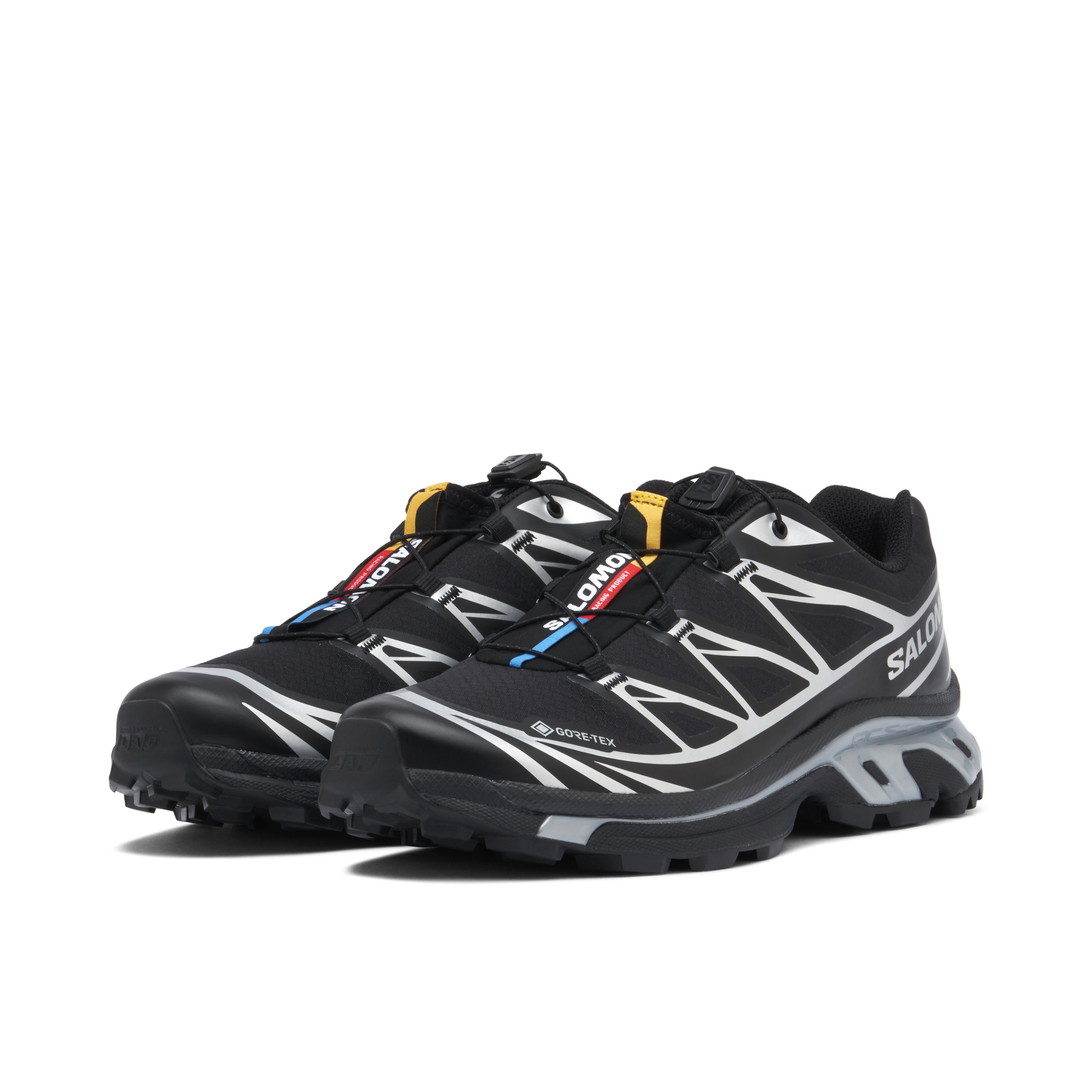Salomon XT-6 Gore-Tex Black Silver | L47450600 | Laced