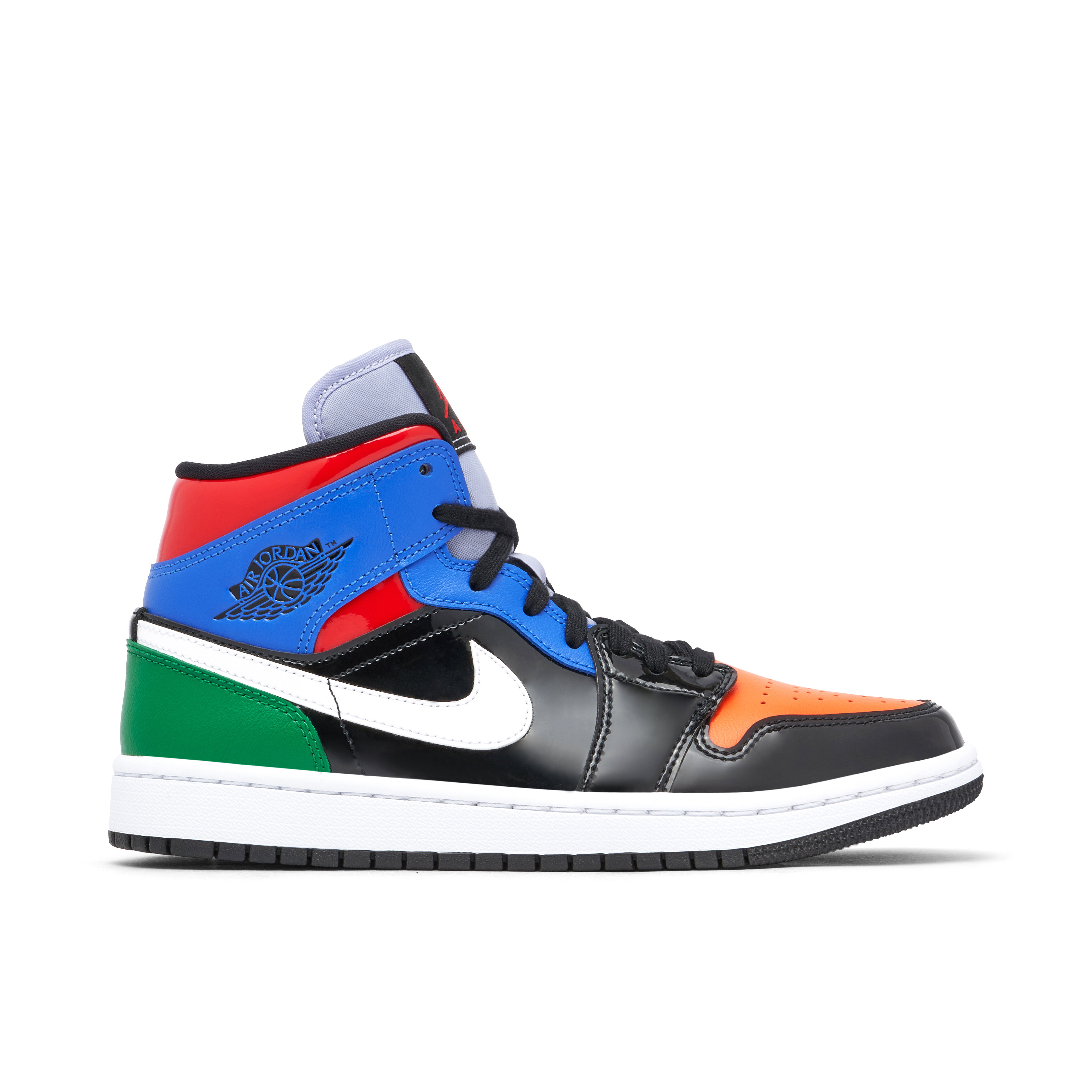 Air Jordan 1 Mid Multi Patent Womens | CV5276-001 | Laced