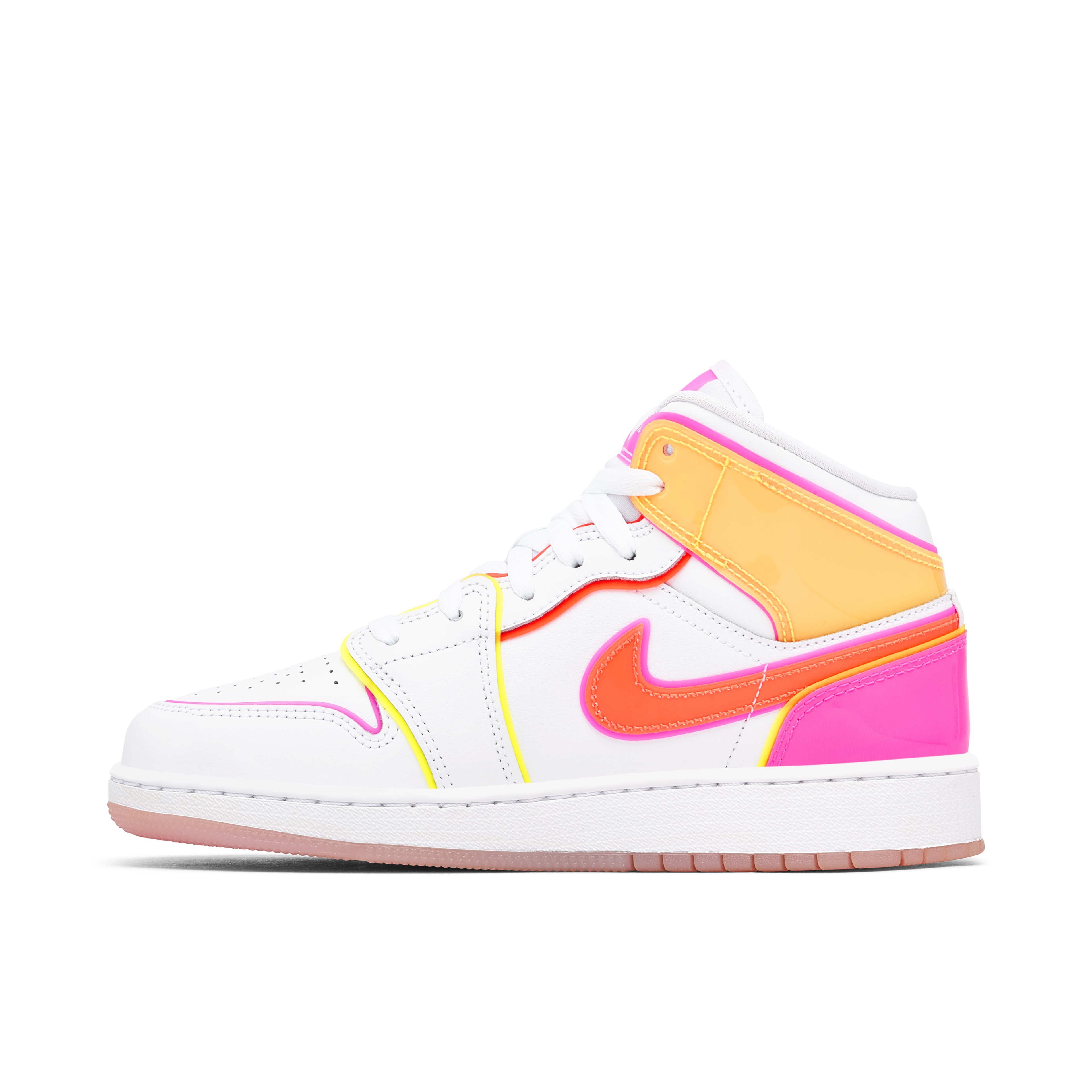 Air Jordan 1 Mid Neon Glow GS