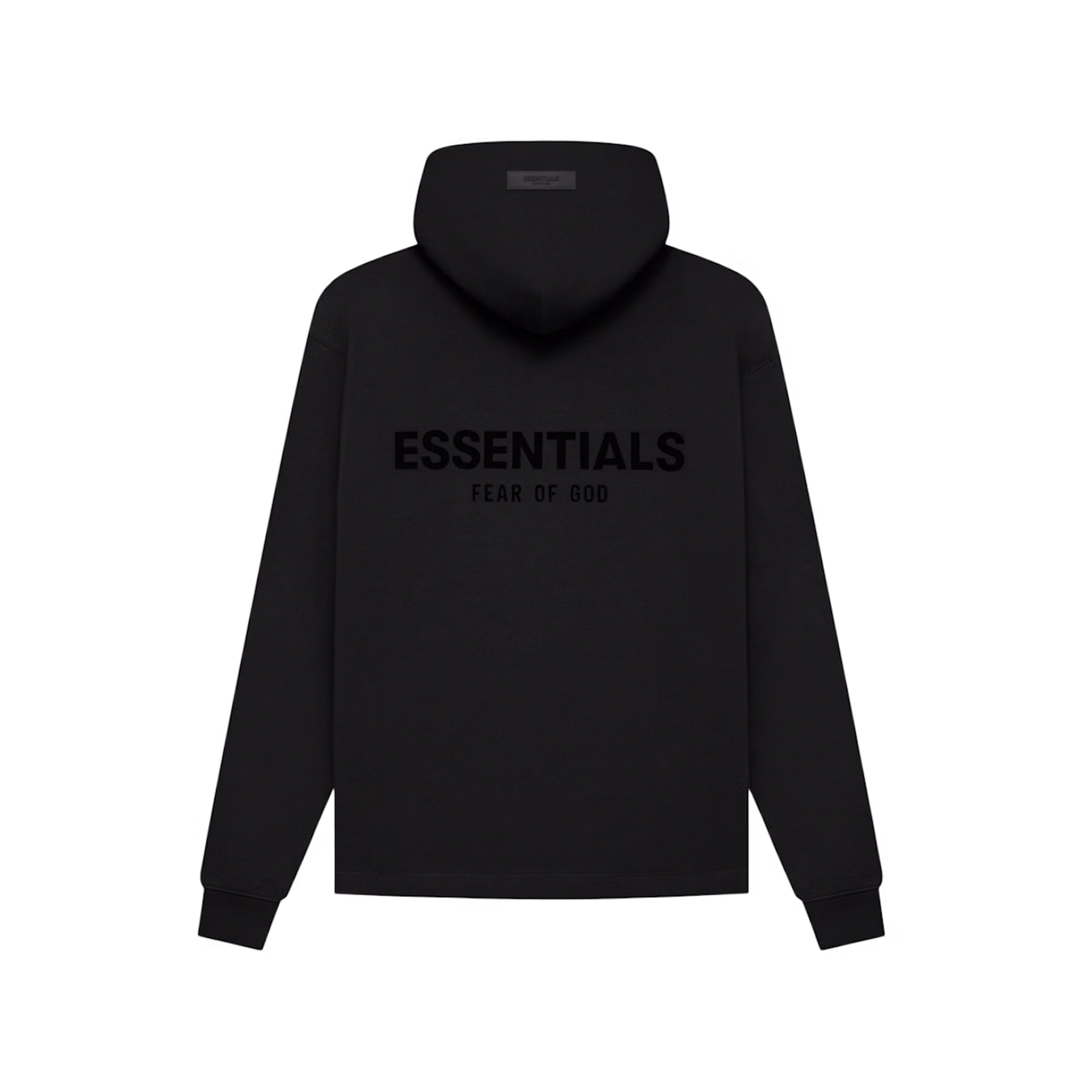 【即発送】essentials Fear Of God Logo Hoodie FEAR OF GOD ESSENTIALS logo-print Hoodie | Black | FARFETCH AO