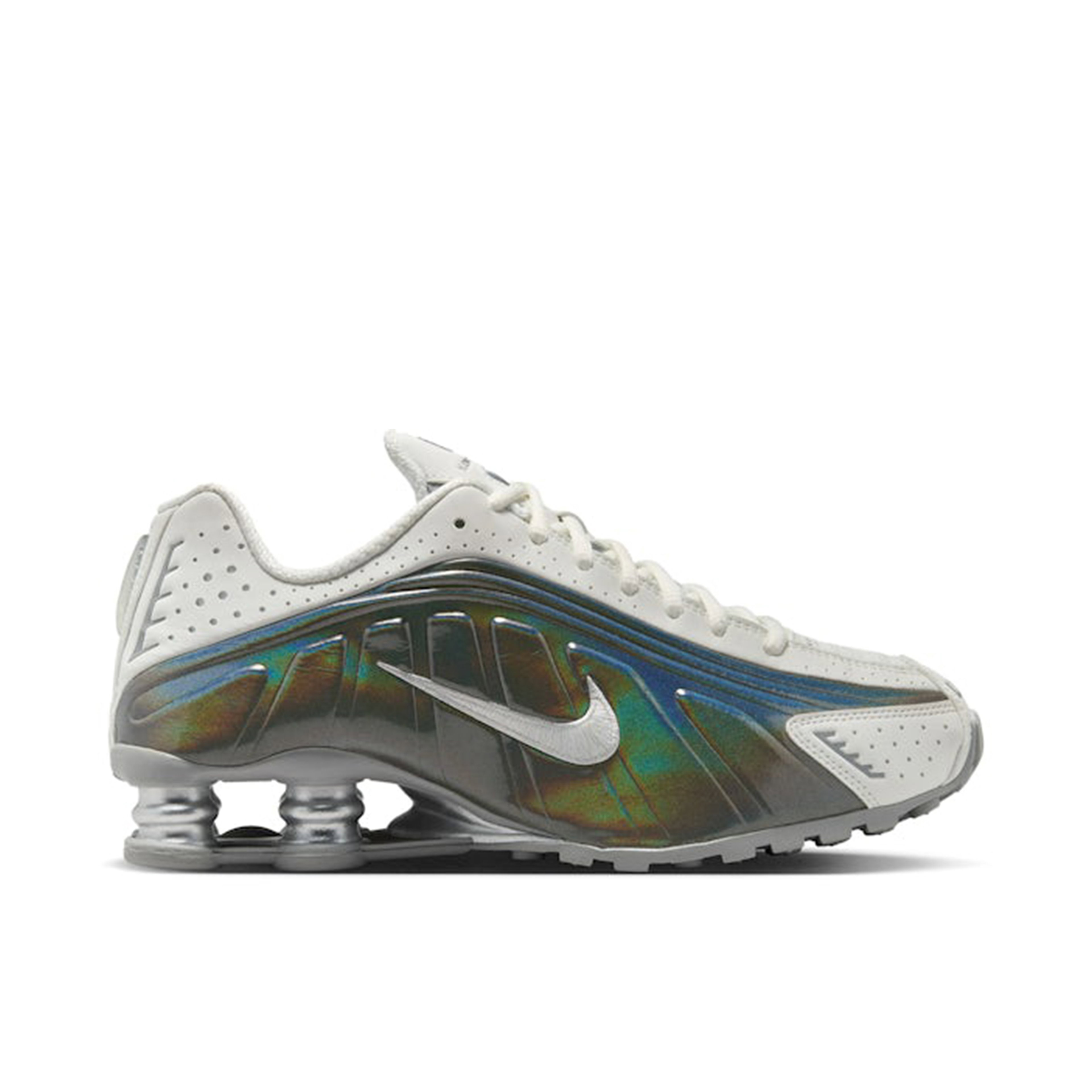 Nike Shox R4 White Iridescent Womens